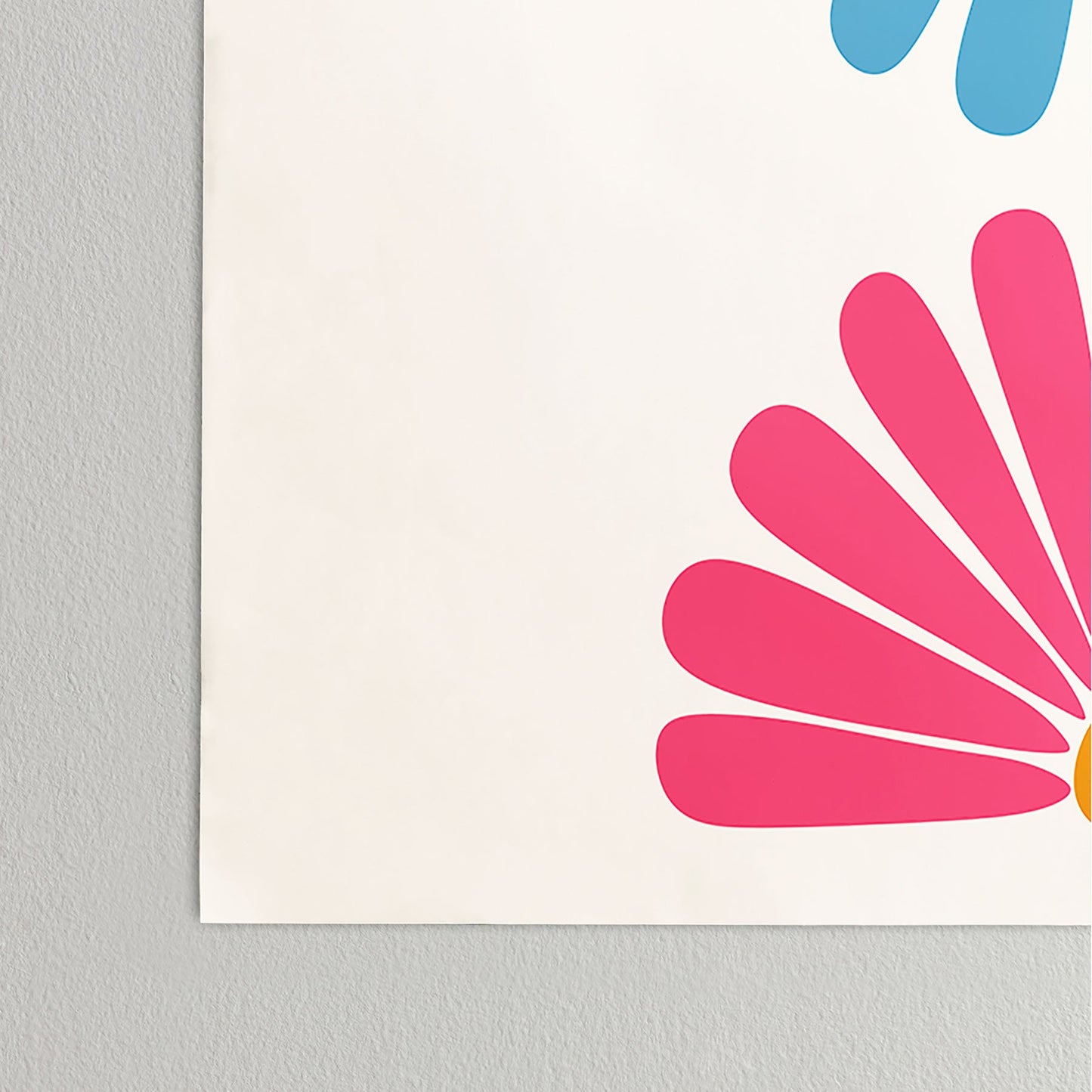 Colour Poems Retro Daisy Multicolor II Poster