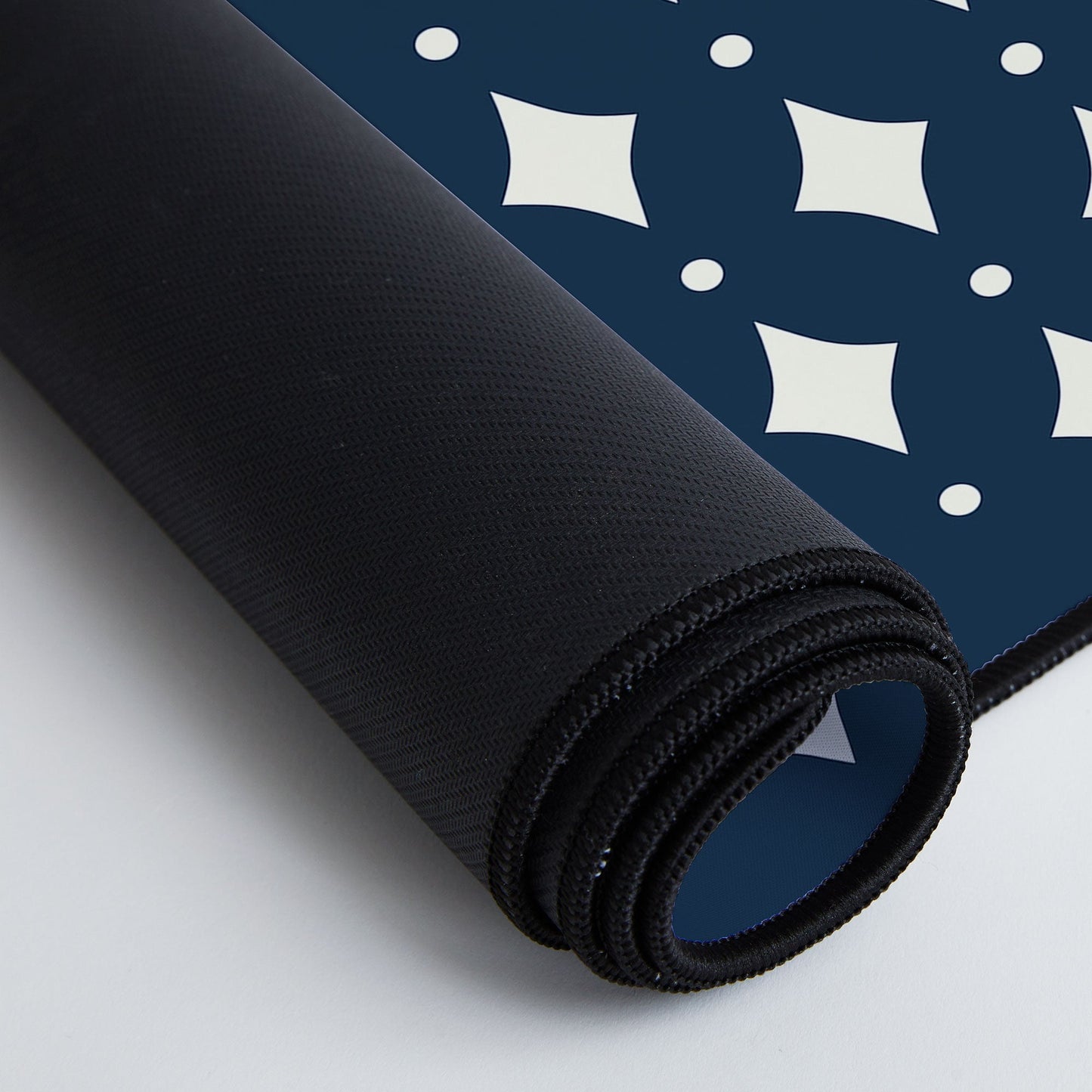 Colour Poems Vintage Jewels Navy Blue Desk Mat