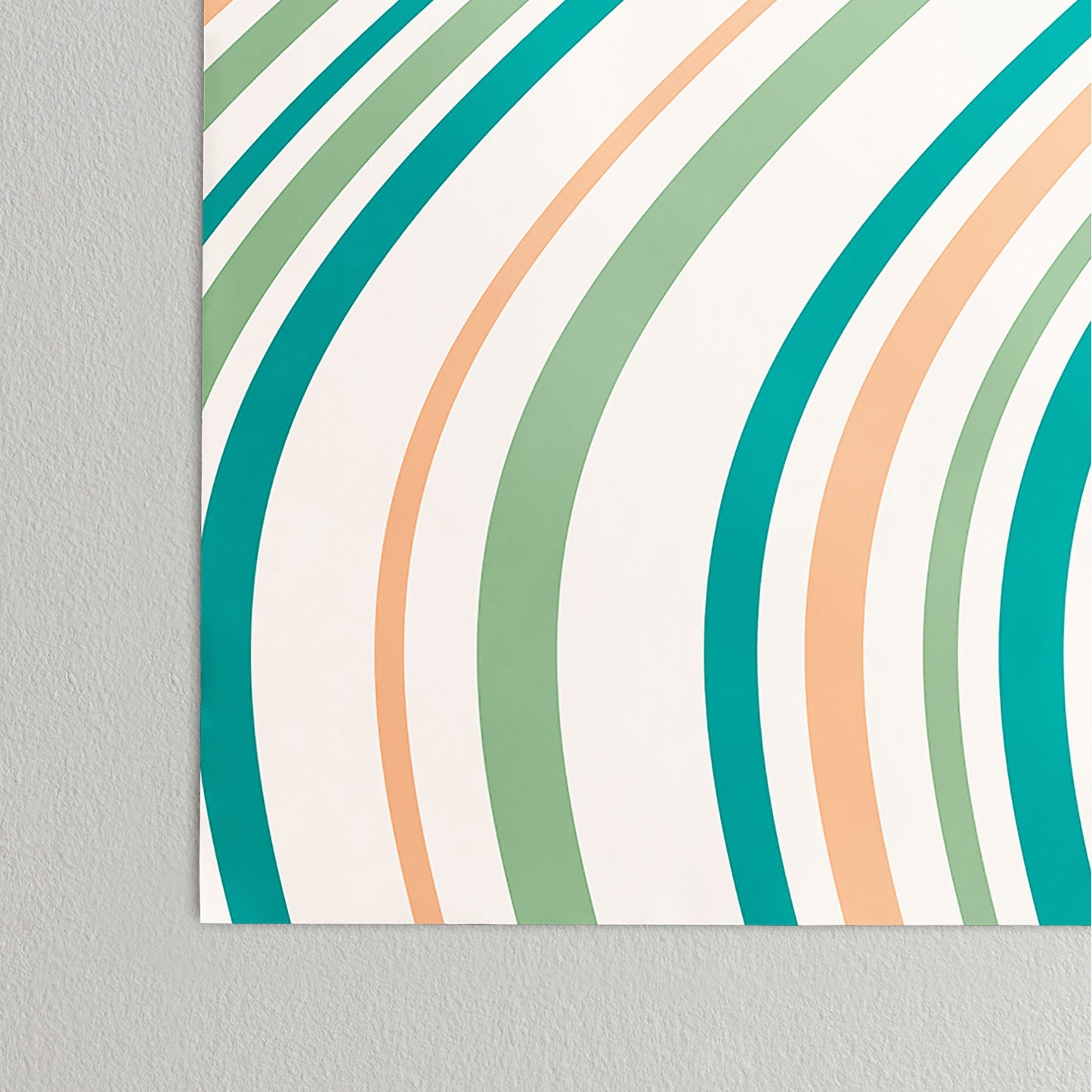Colour Poems Wavy Retro Stripes II Poster