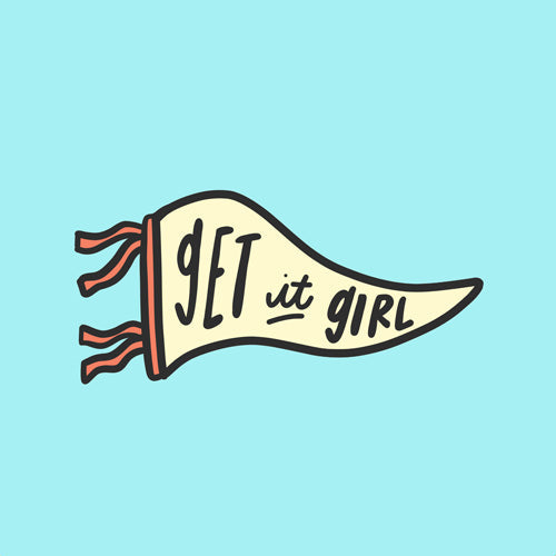 Craft Boner Get it girl center Shower Curtain