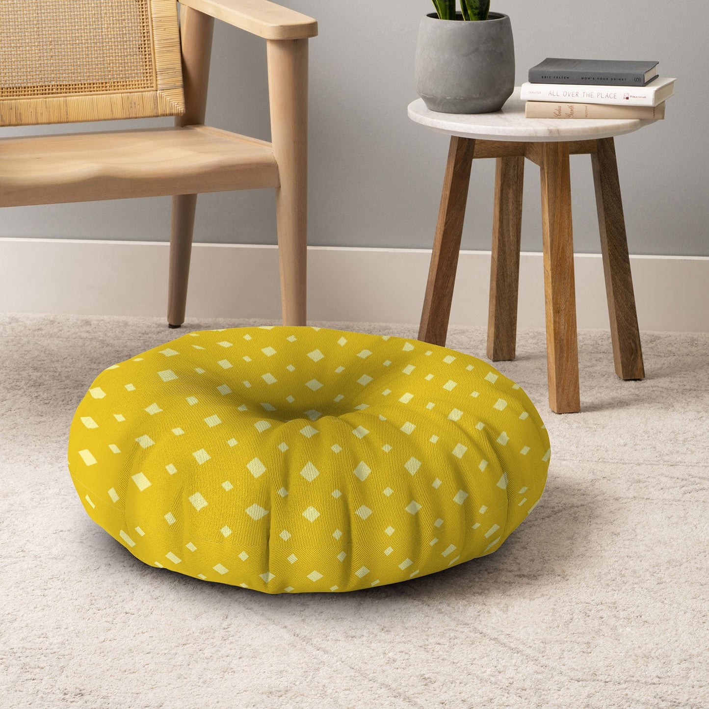 CraftBelly Twinkle Amber Floor Pillow Round