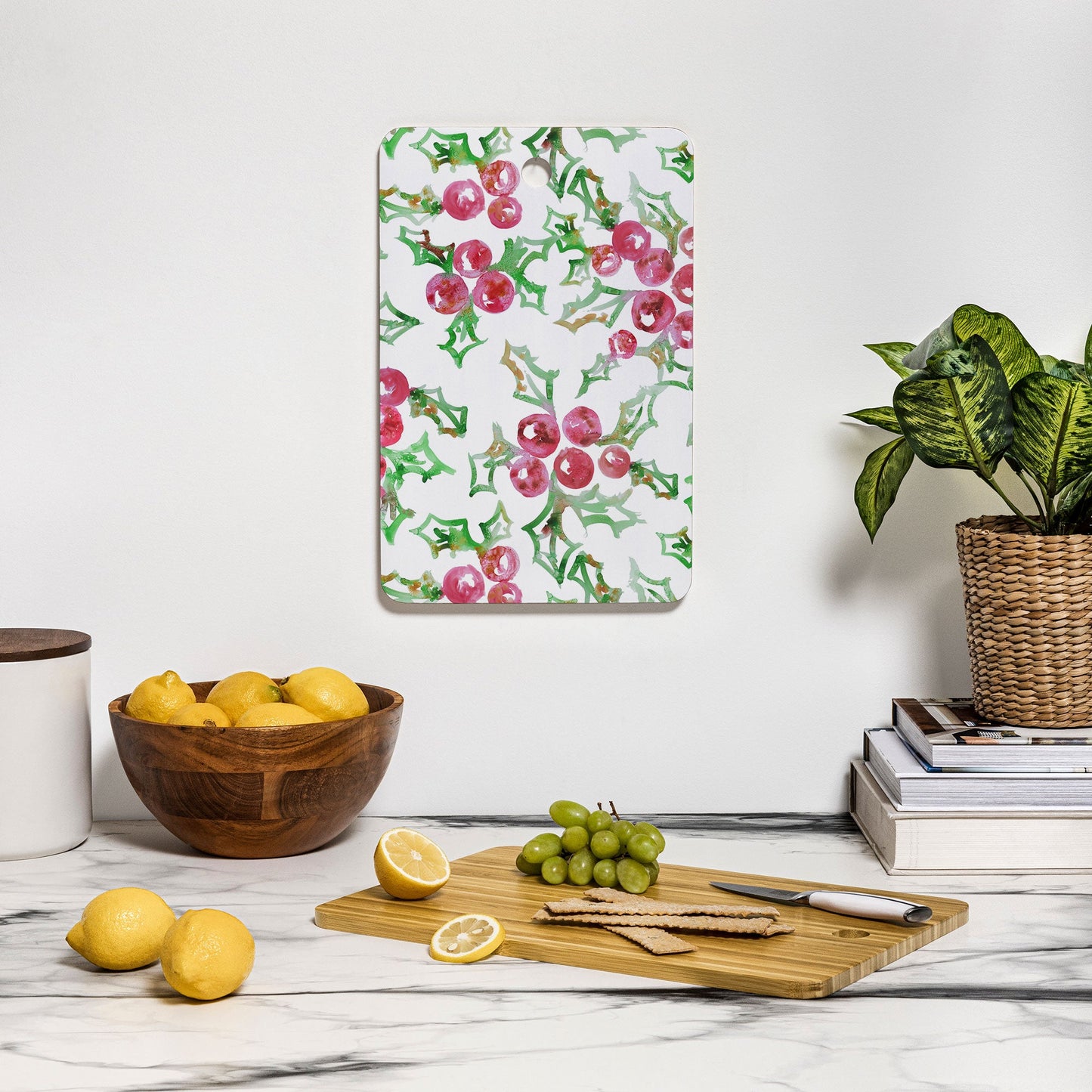 Dash and Ash All I Want For Christmas Cutting Board Rectangle