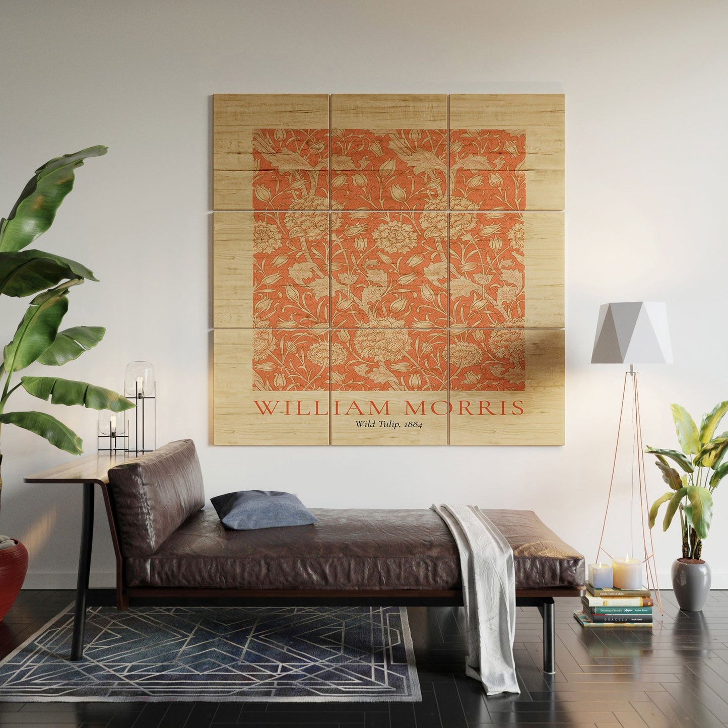DENY Designs william morris tulip Wood Wall Mural