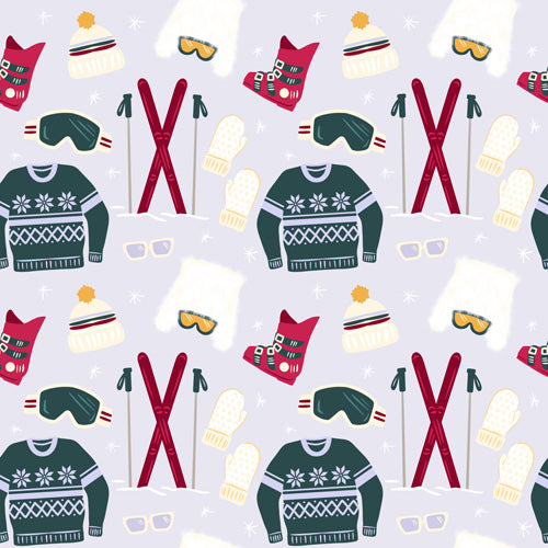 Design by Spark Apres Ski Style Shower Curtain