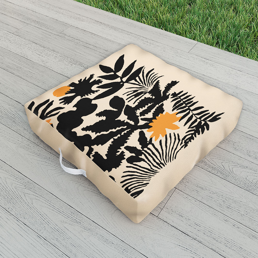 DorisciciArt Agave botanic Outdoor Floor Cushion