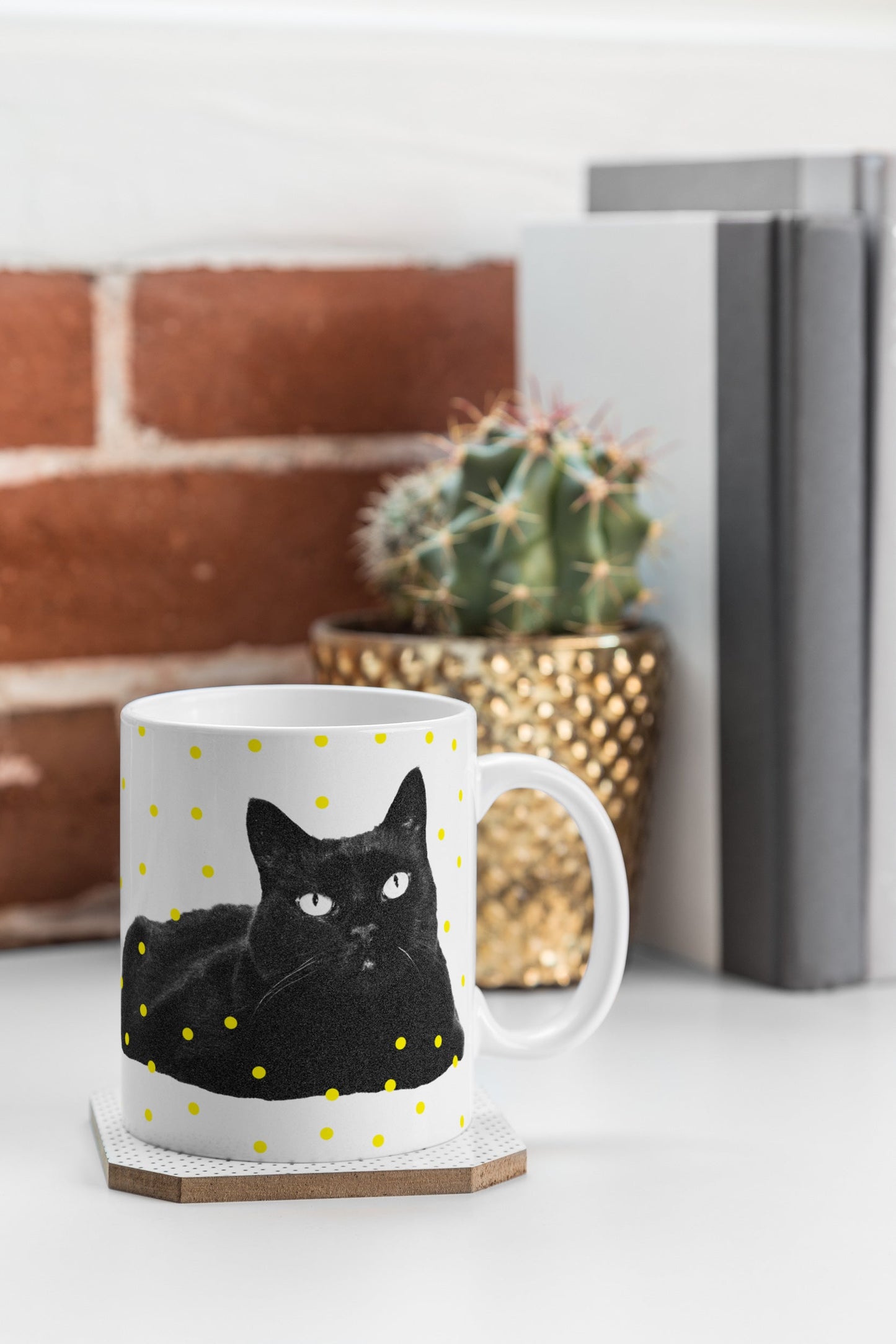Elisabeth Fredriksson A Black Cat Coffee Mug