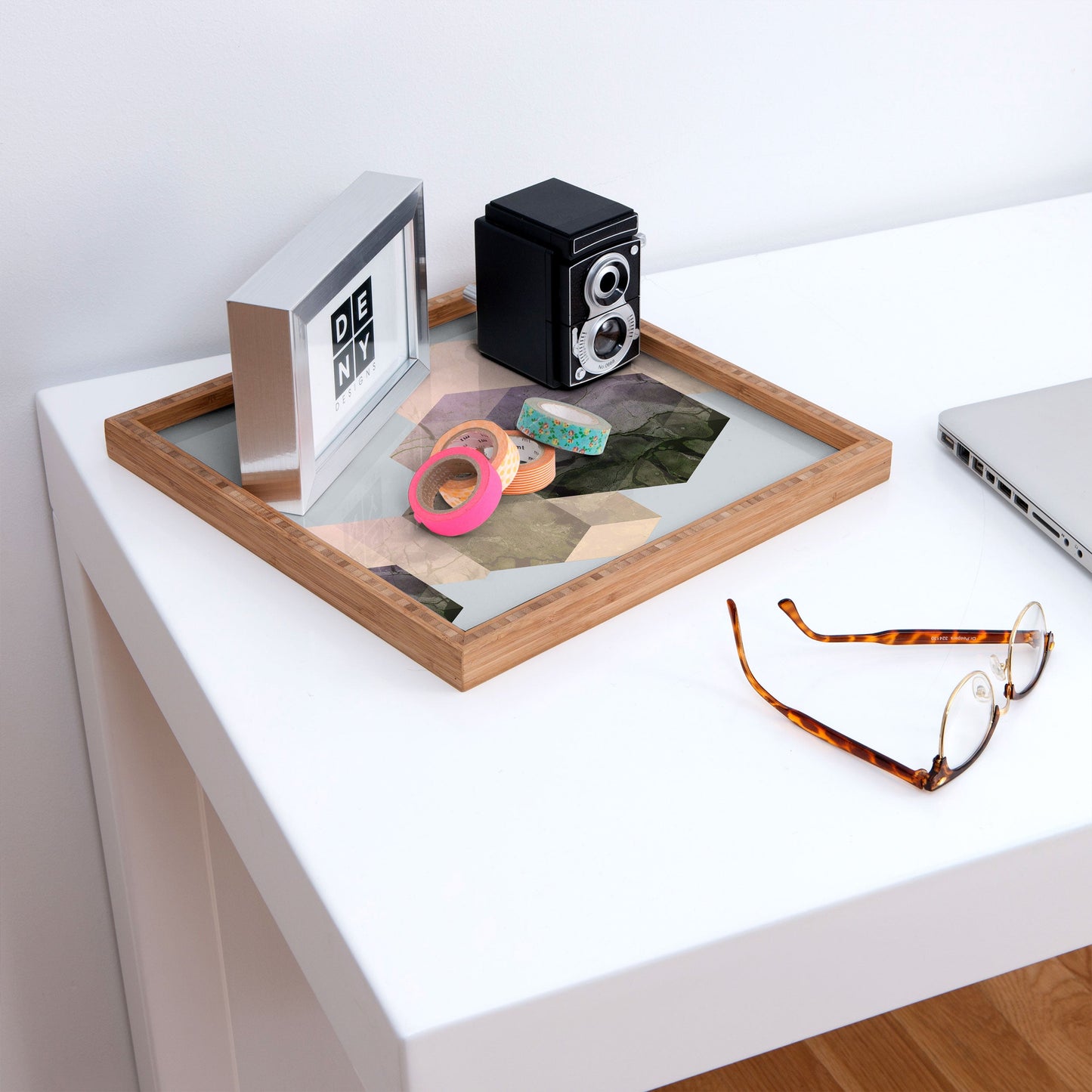 Emanuela Carratoni Marble Geometry Square Tray