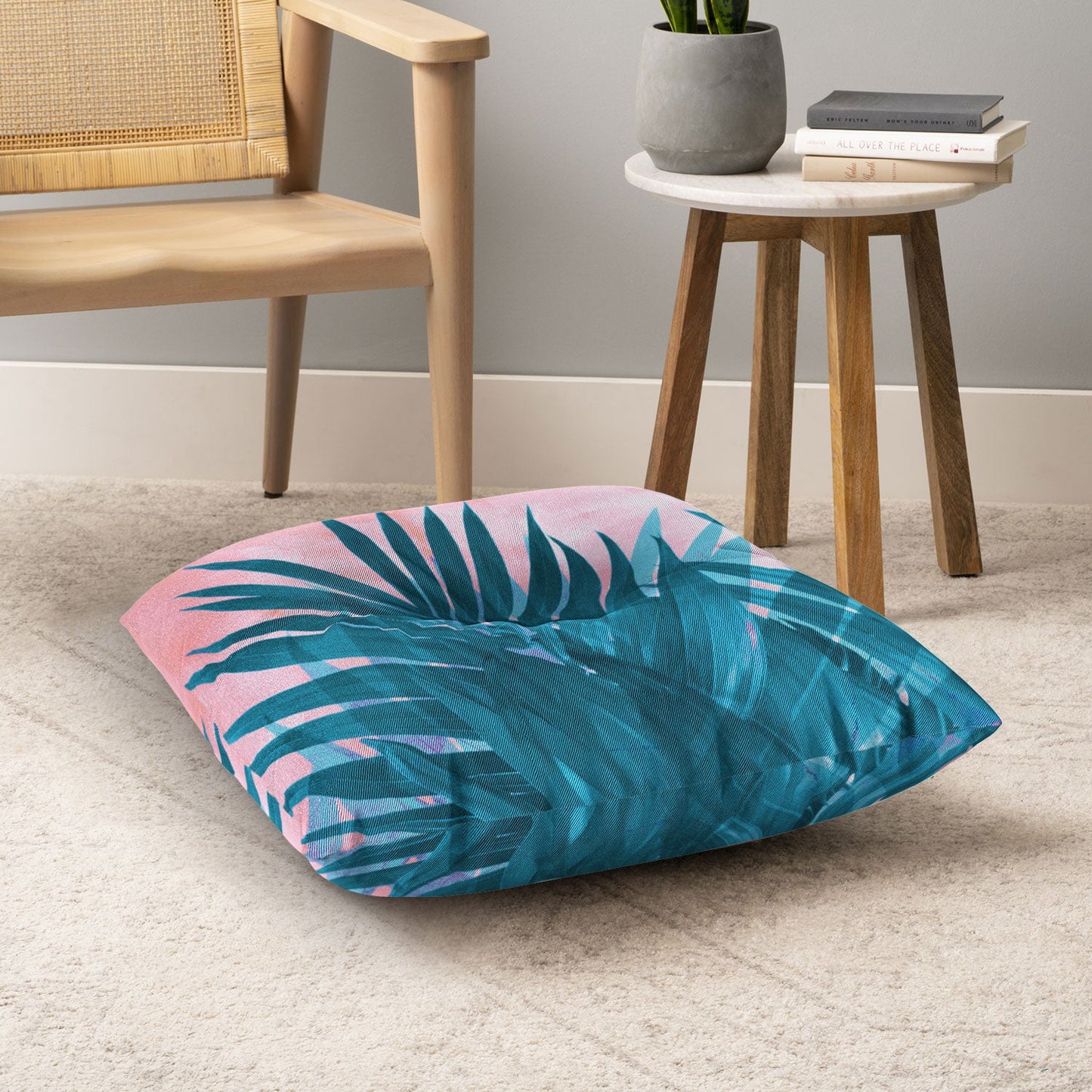 Emanuela Carratoni Palms Floor Pillow Square