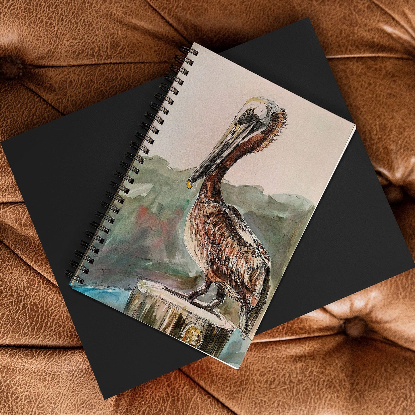 Emily Tucci Pelican Spiral Notebook
