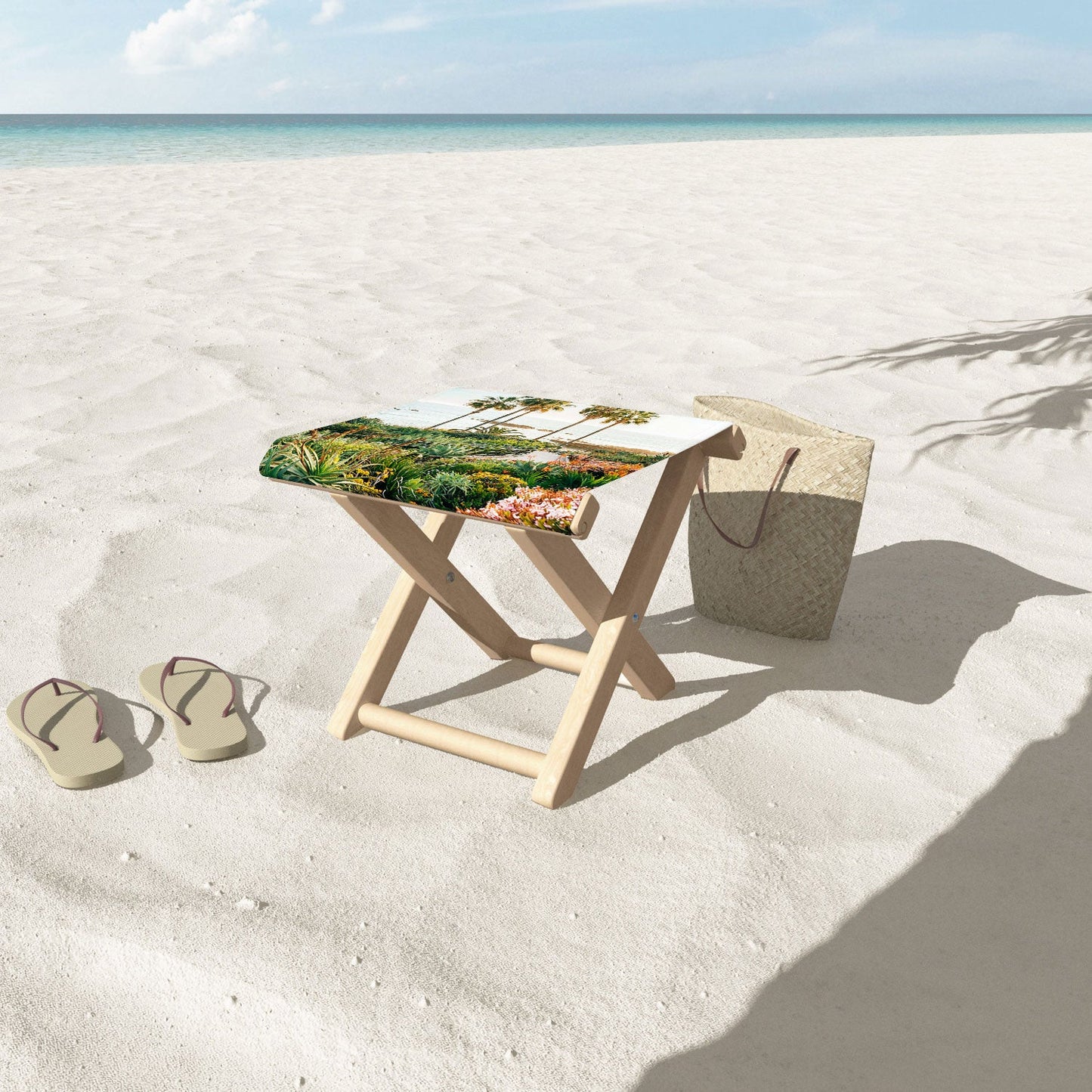 Gal Design Beachside Bloom Folding Stool