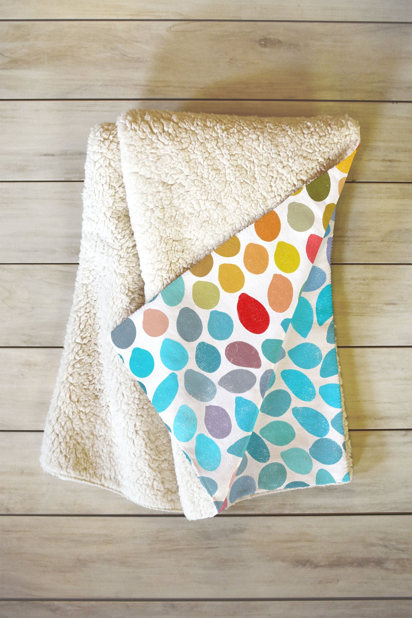 Garima Dhawan Rain 6 Fleece Throw Blanket