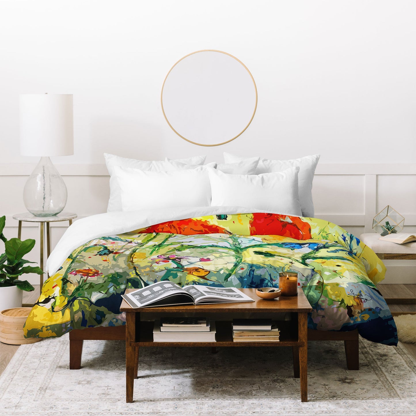 Ginette Fine Art Poppies Provence Duvet Cover