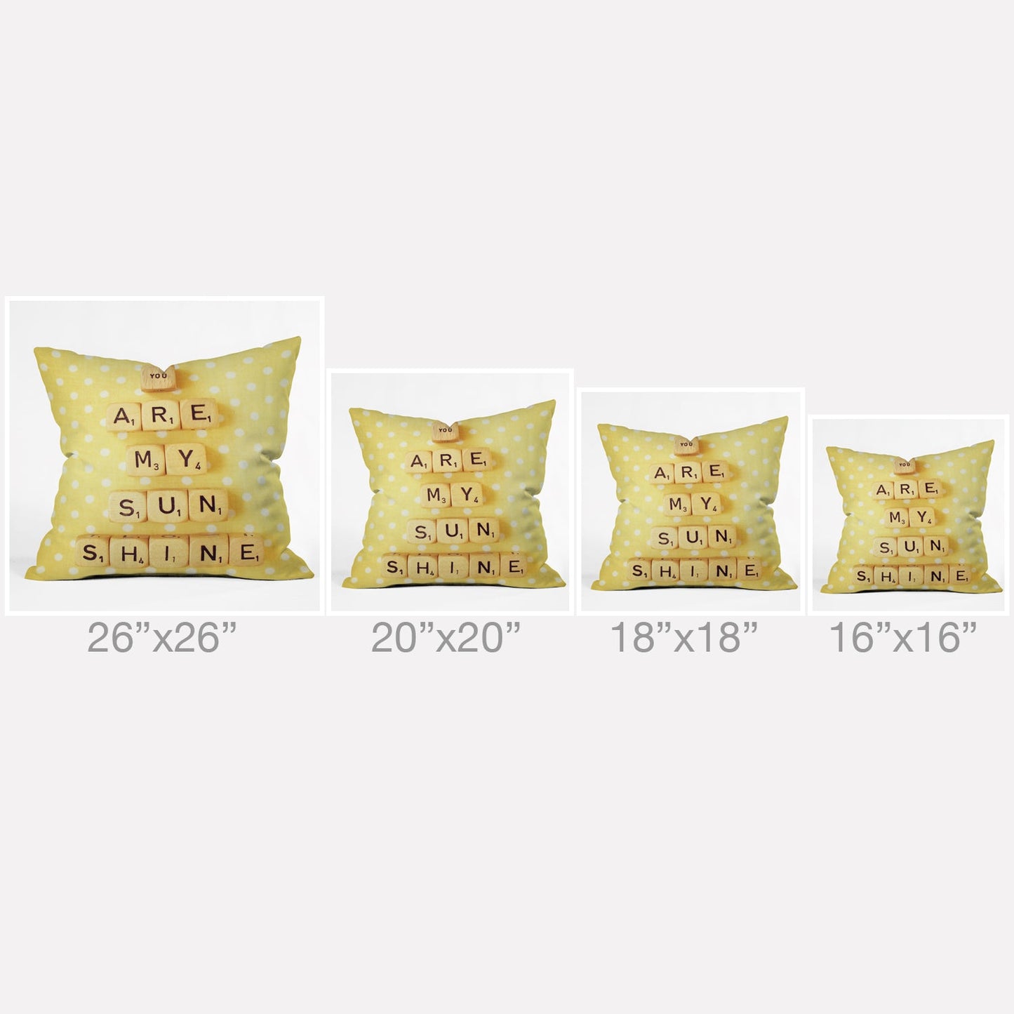 Happee Monkee You Are My Sunshine Throw Pillow