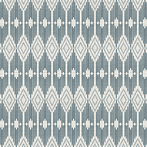 Heather Dutton West End Midnight Linen Shower Curtain