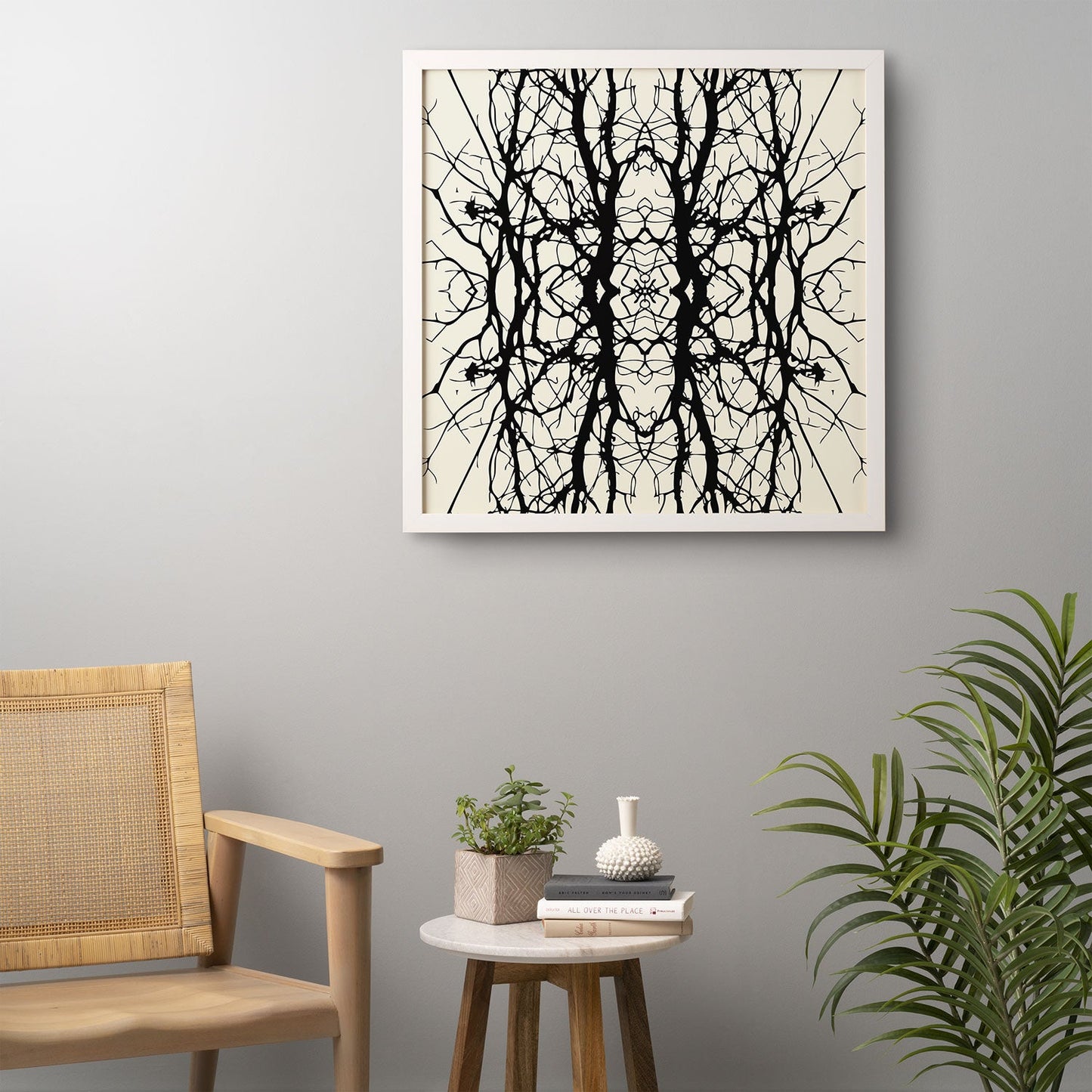 Holli Zollinger Tree Silhouette Black Framed Wall Art