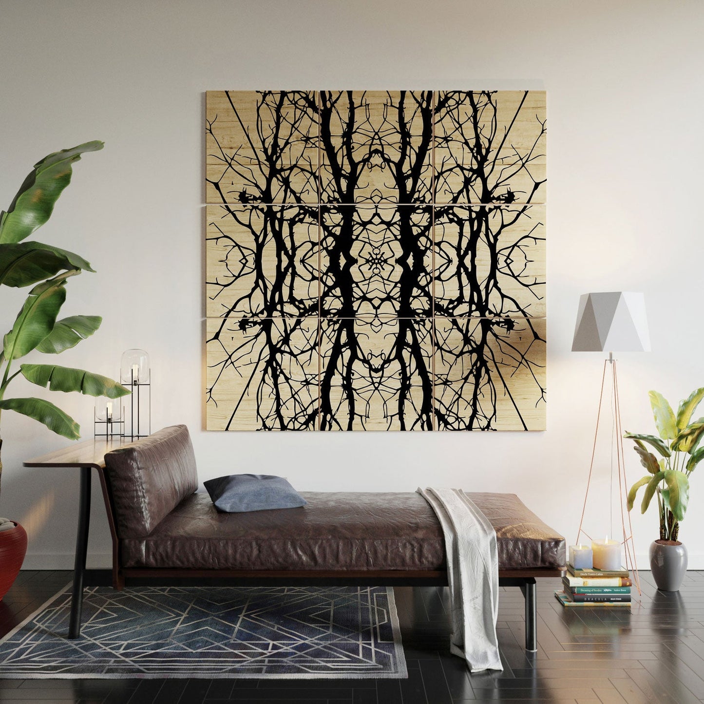 Holli Zollinger Tree Silhouette Black Wood Wall Mural