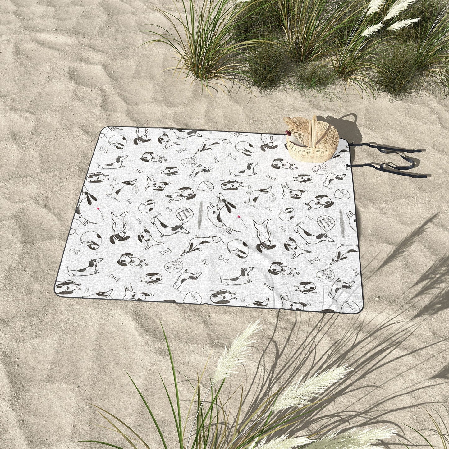 Isa Zapata Doxie Picnic Blanket