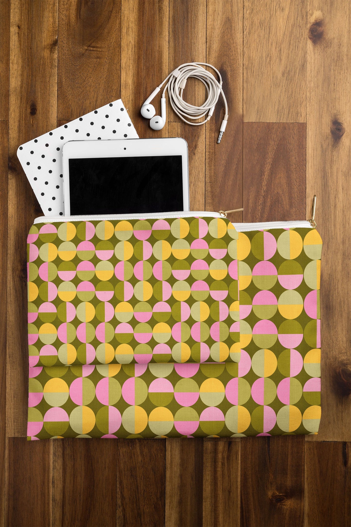Iveta Abolina 70s Geometric Tile Pouch
