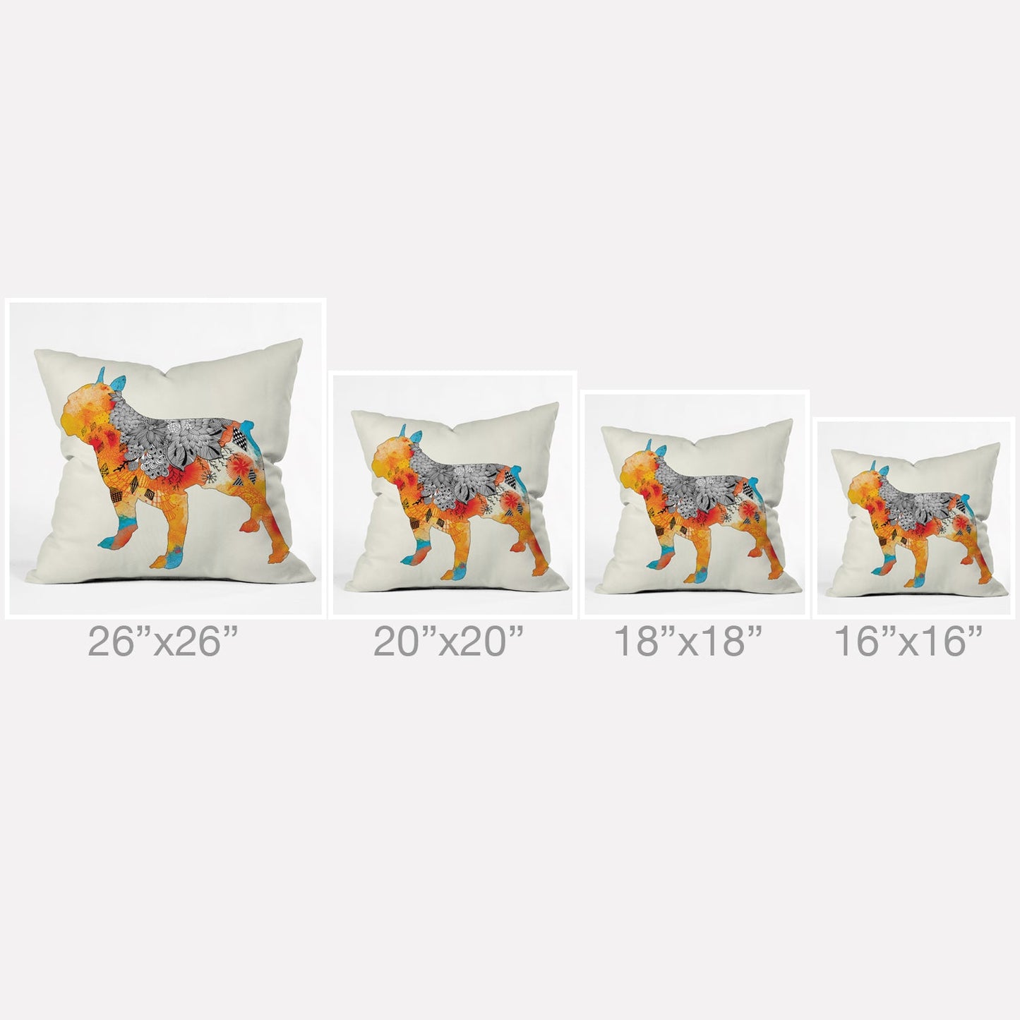 Iveta Abolina Frenchie Throw Pillow