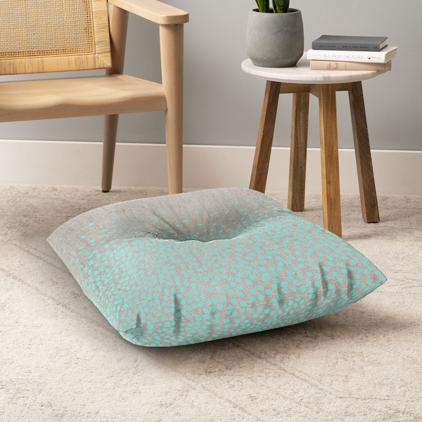 Iveta Abolina Hint of Mint Floor Pillow Square