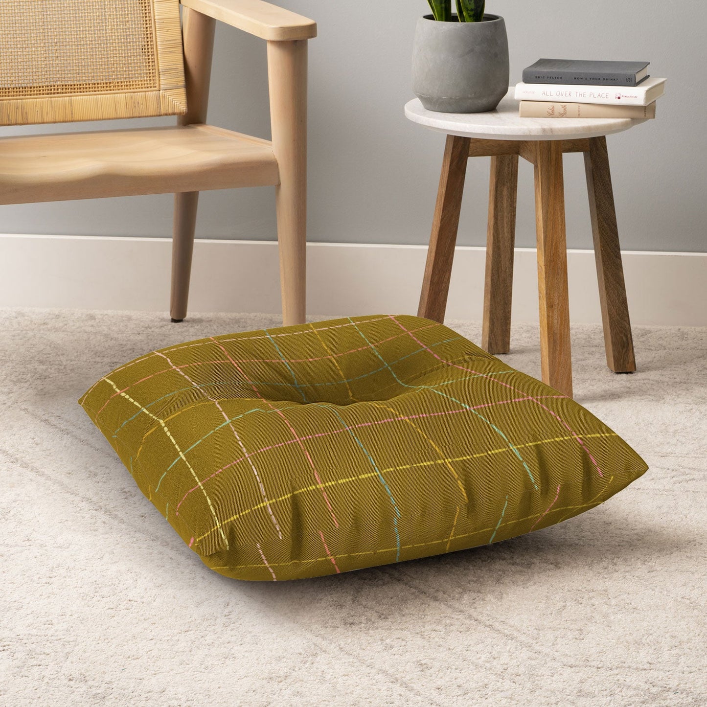 Iveta Abolina Marielle Saffron Floor Pillow Square