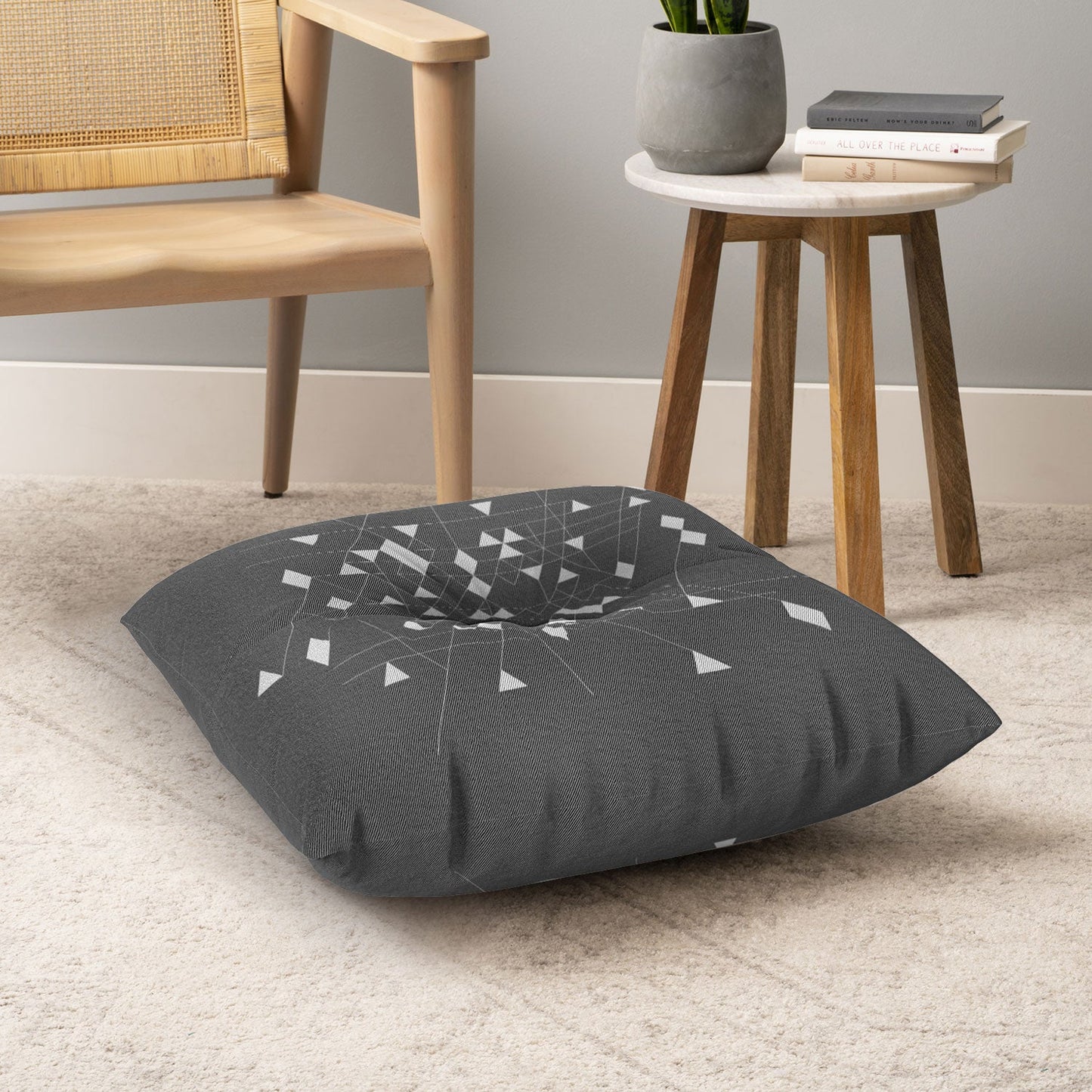 Iveta Abolina Study in Gray I Floor Pillow Square
