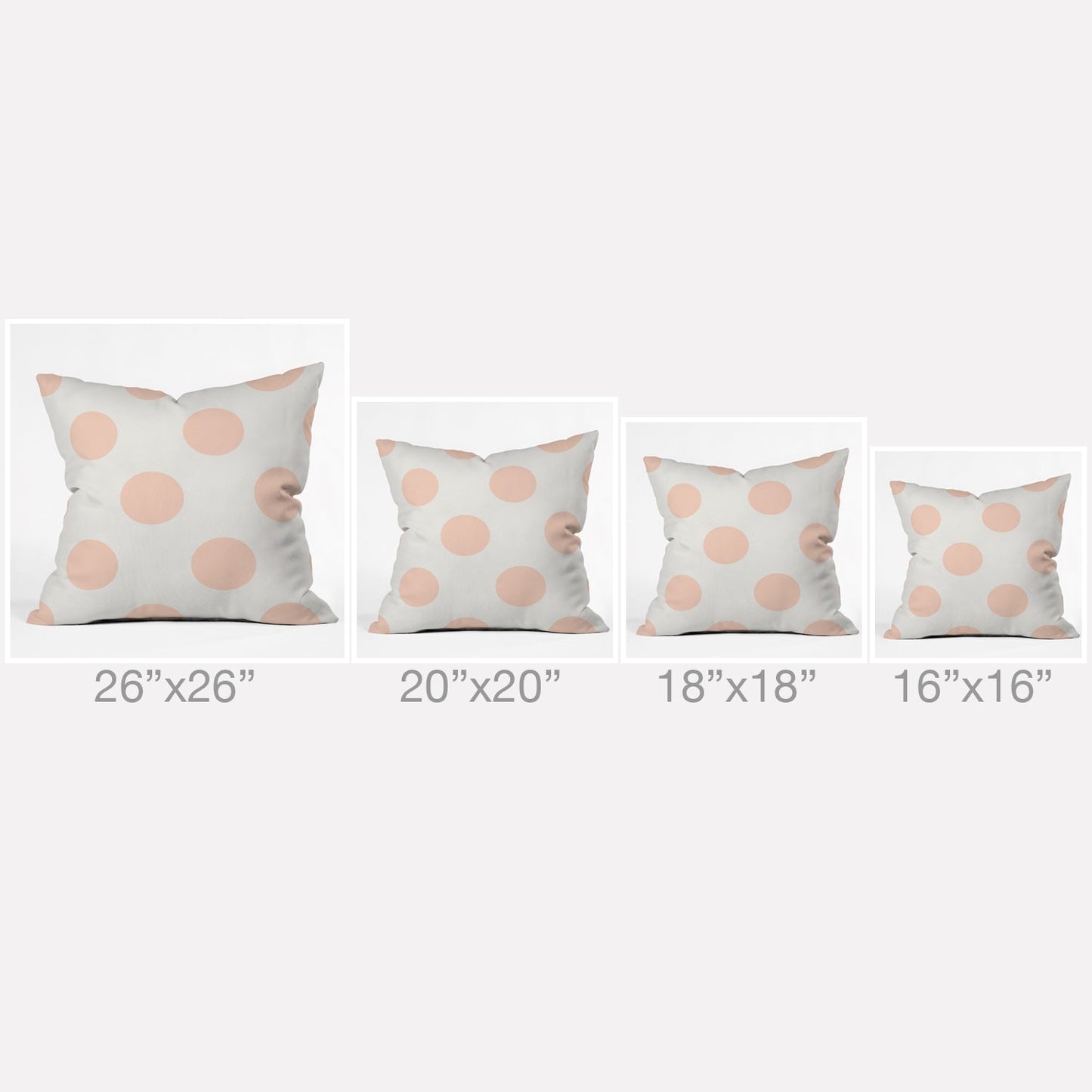 Jacqueline Maldonado Vintage Dot Pale Peach Throw Pillow