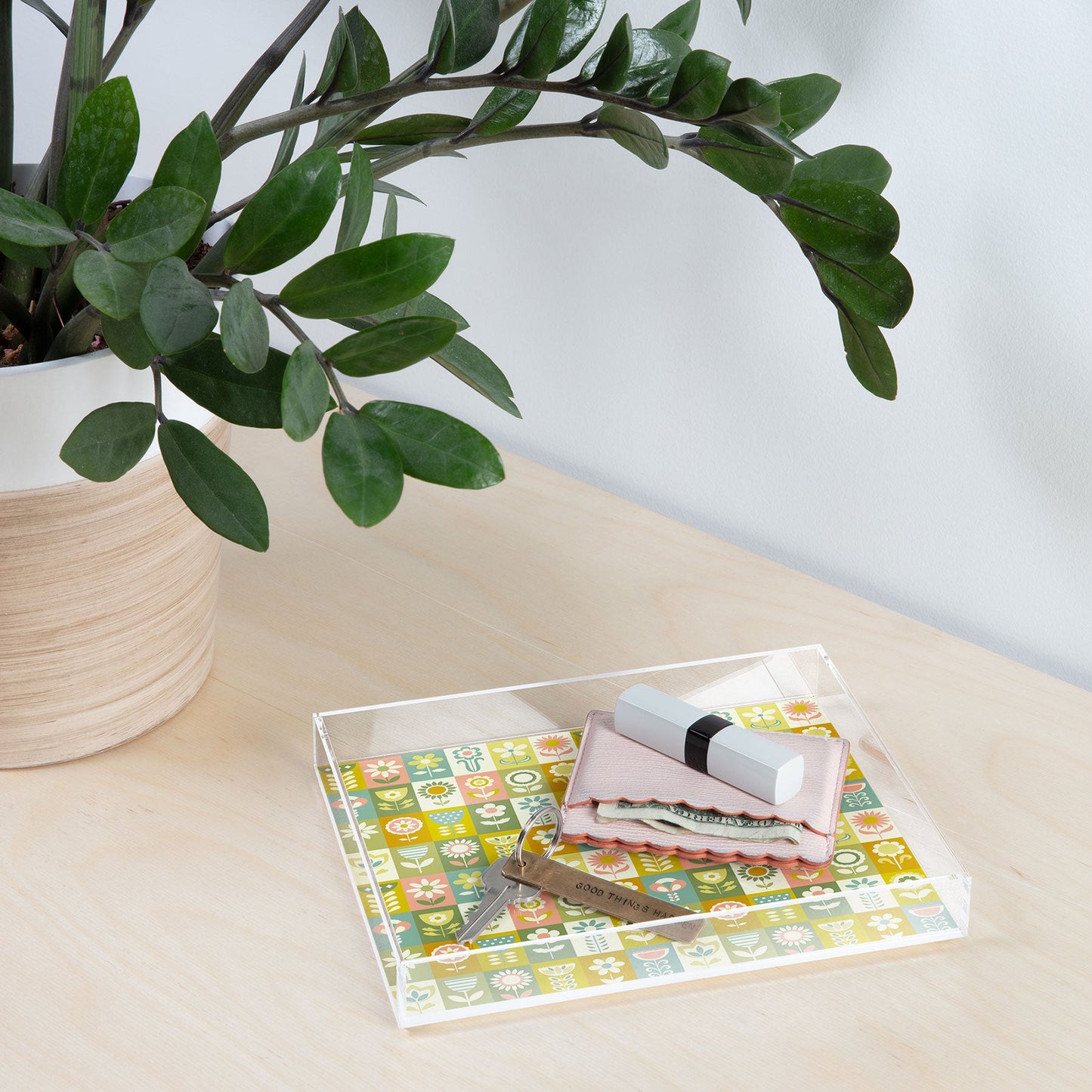 Jenean Morrison 50s Flower Grid Acrylic Tray