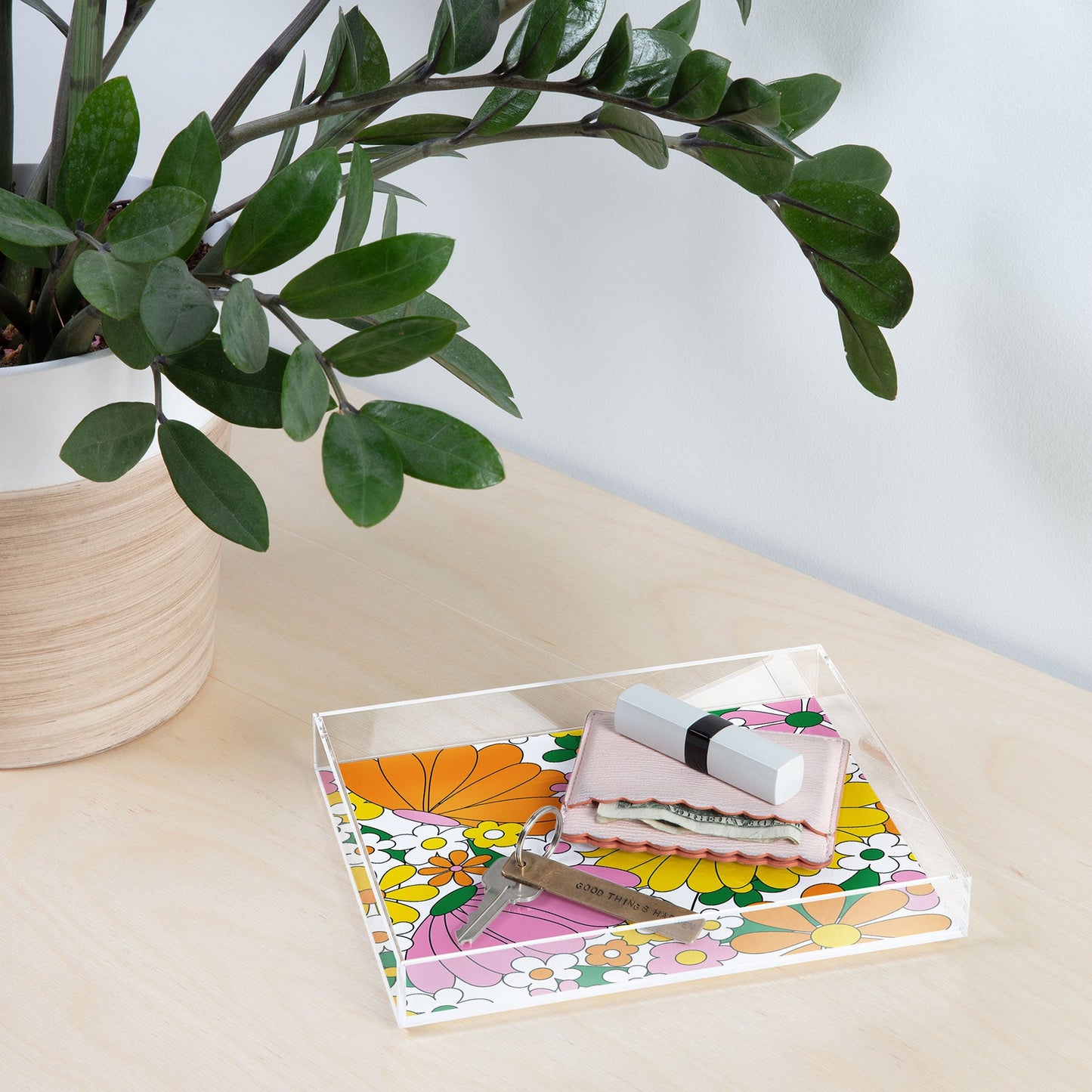 Jenean Morrison Vintage Pillowcase Acrylic Tray