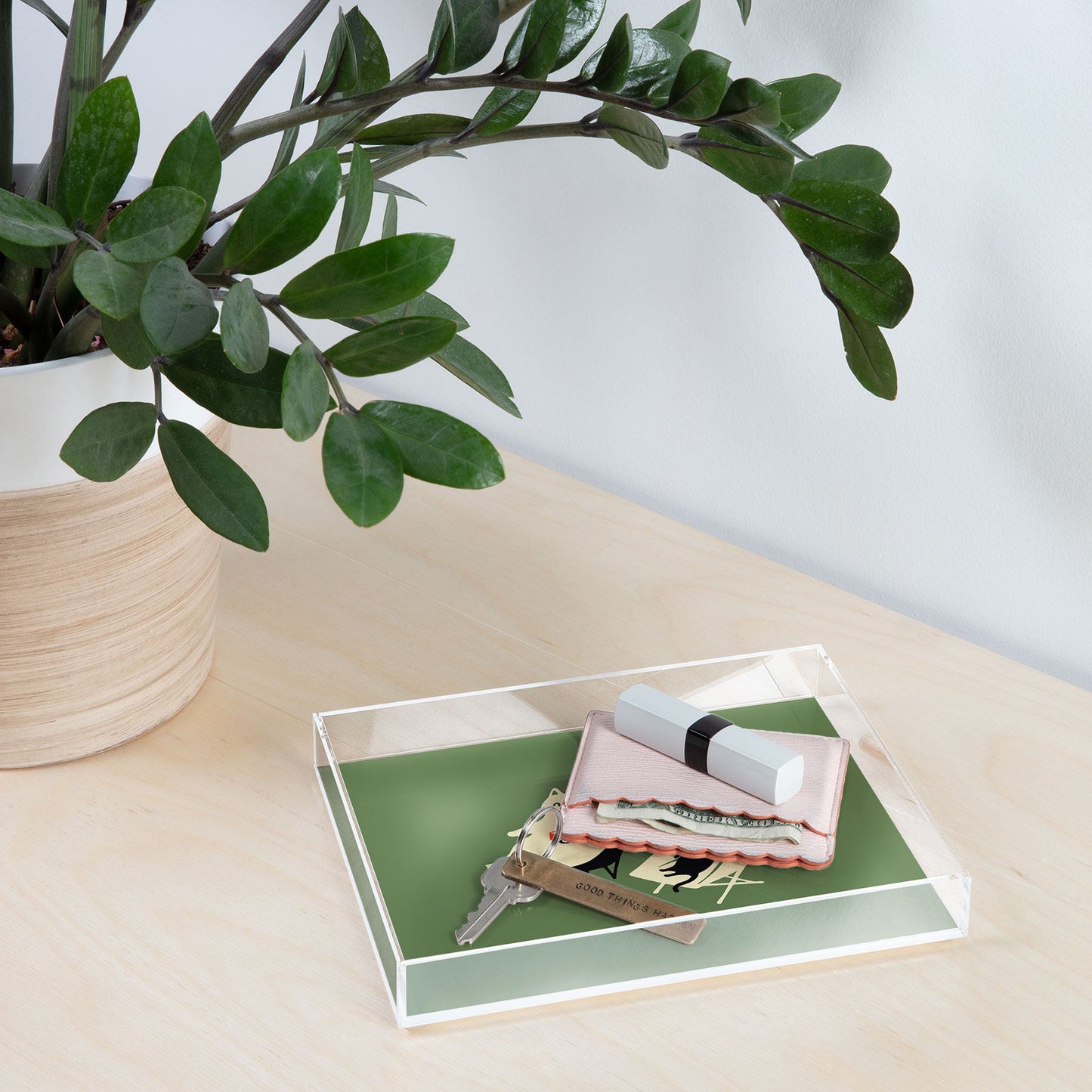 Jimmy Tan Happy go Lucky Cat Acrylic Tray