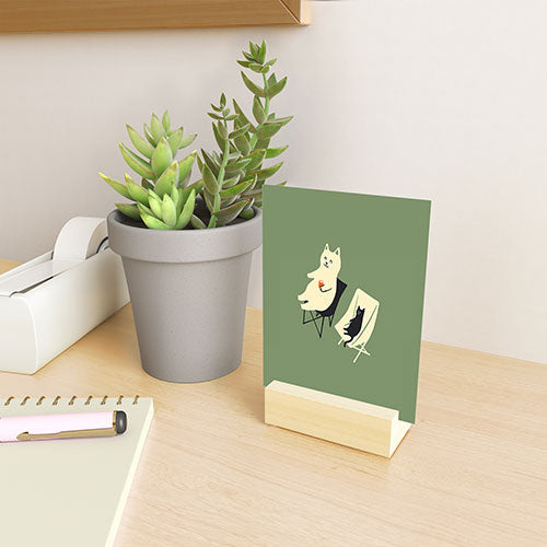 Jimmy Tan Happy go Lucky Cat Mini Art Print