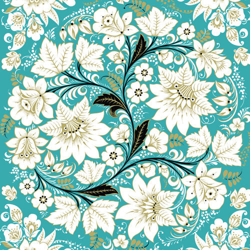 Juliana Curi Classic Turquoise Shower Curtain