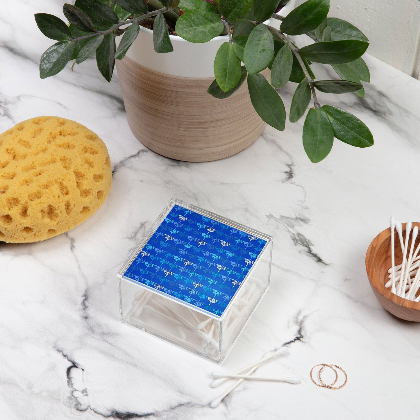 Kierkegaard Design Studio Hanukkah Chanukah Menorah Acrylic Box