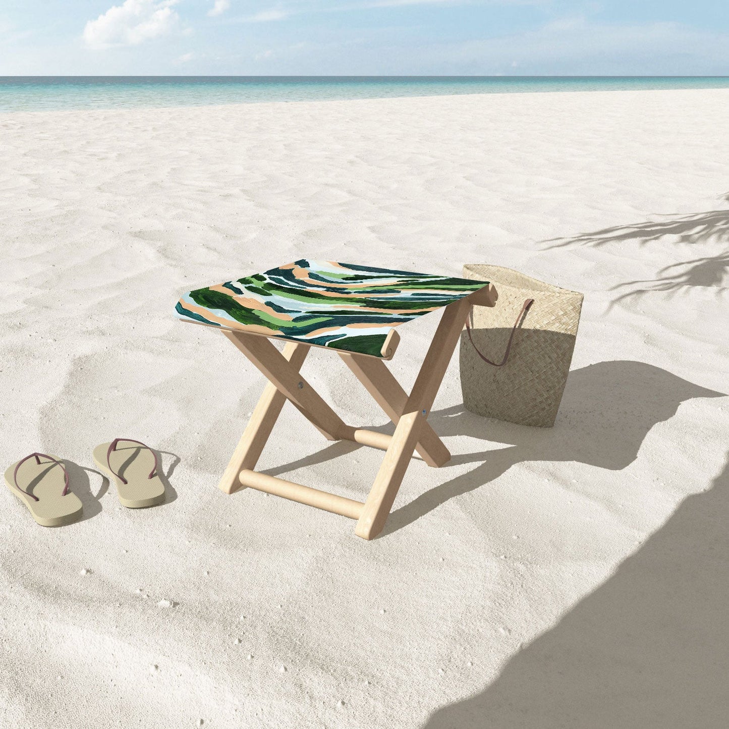 Laura Fedorowicz Wintergreen Folding Stool
