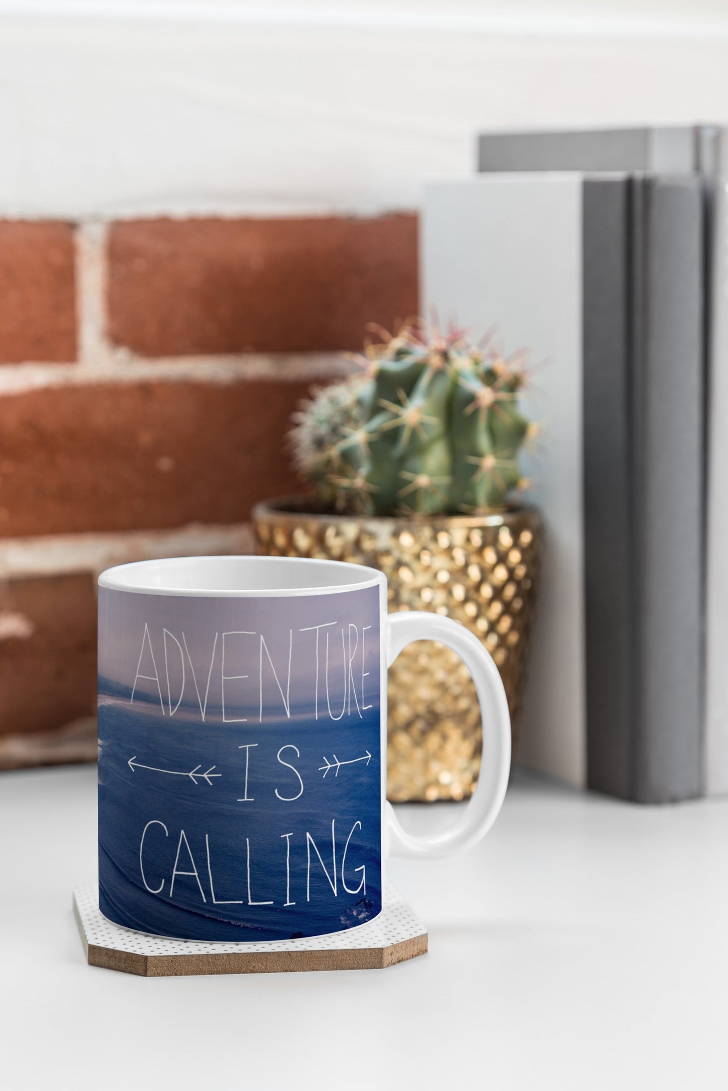 Leah Flores Adventure Is Calling Coffee Mug