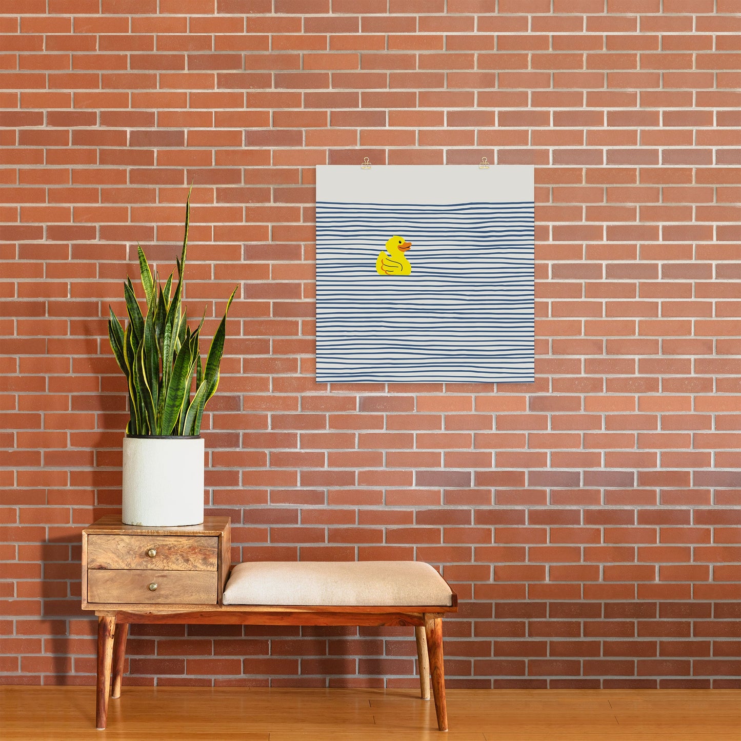 Little Dean Yellow rubber ducky Art Print