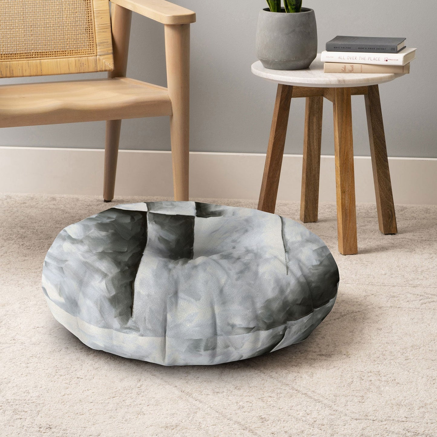 Madart Inc. Burnished IV Floor Pillow Round