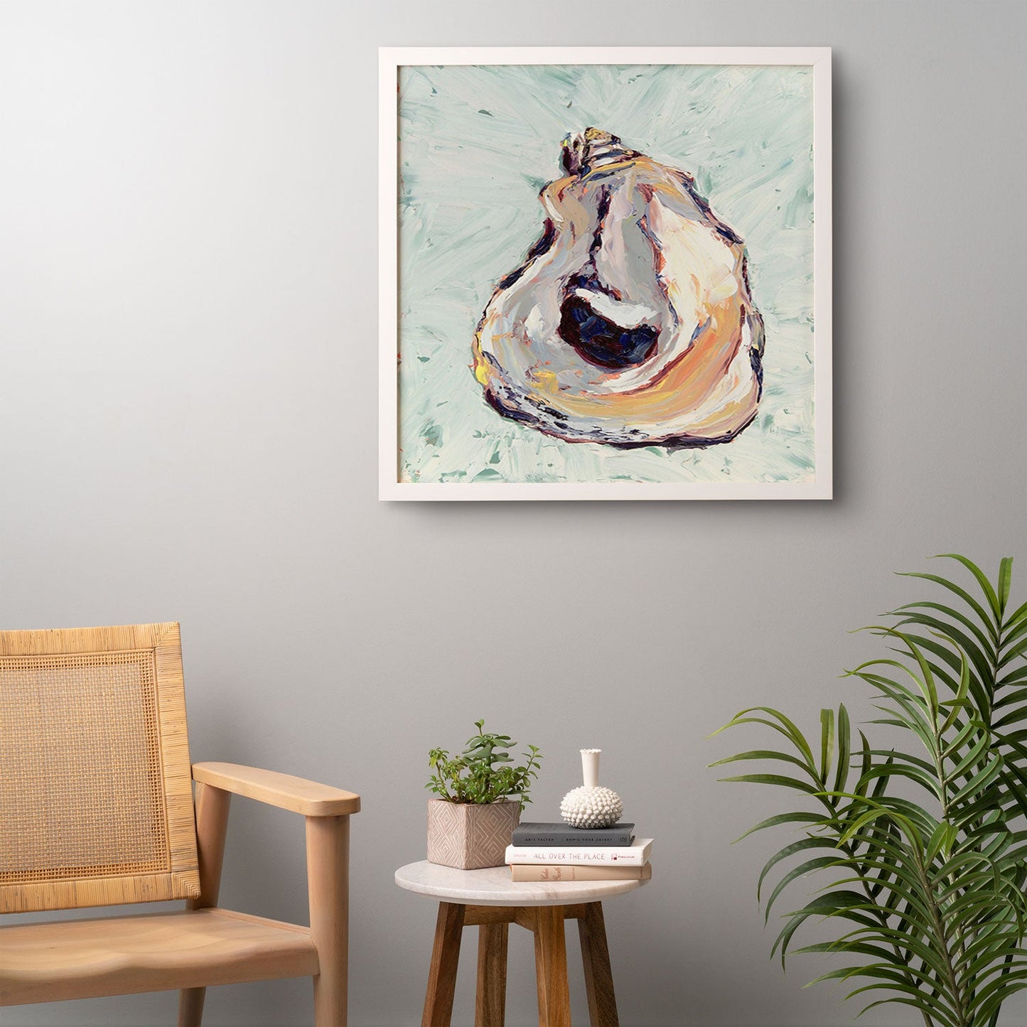 Magladry art studio Oyster shell Framed Wall Art