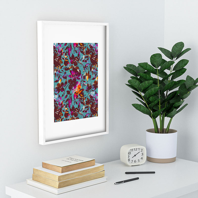 Marta Barragan Camarasa Bold Floral Expression Recessed Framing Rectangle