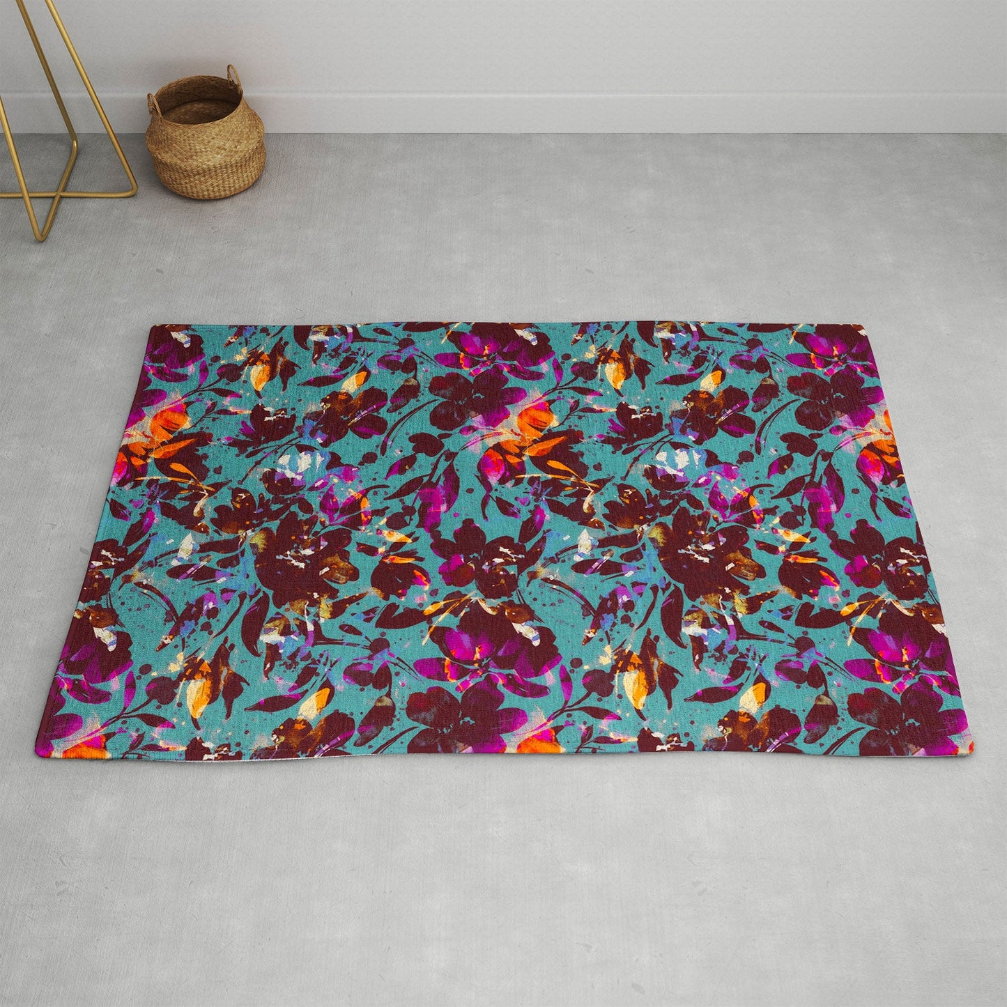 Marta Barragan Camarasa Bold Floral Expression Area Rug
