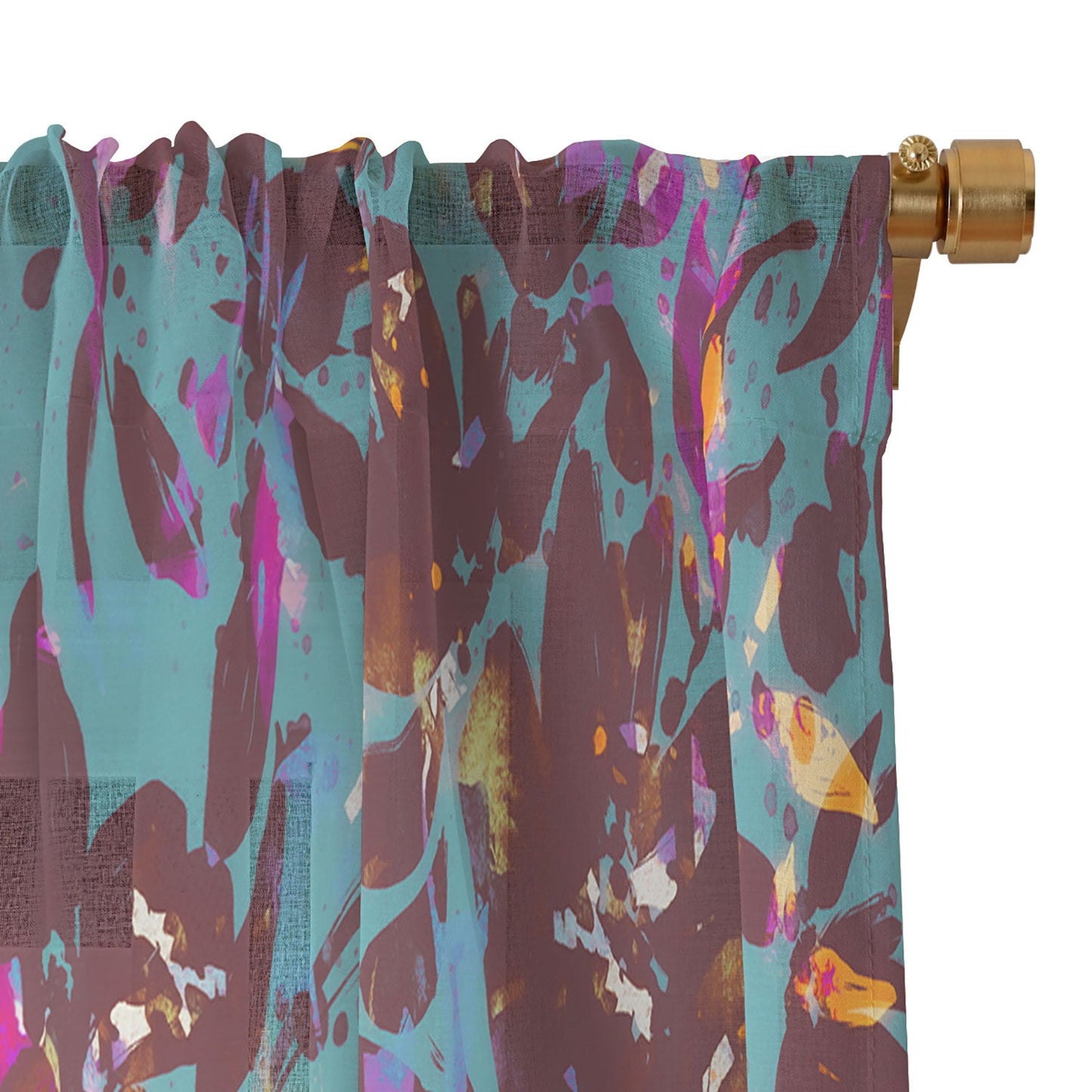 Marta Barragan Camarasa Bold Floral Expression Sheer Non Repeat