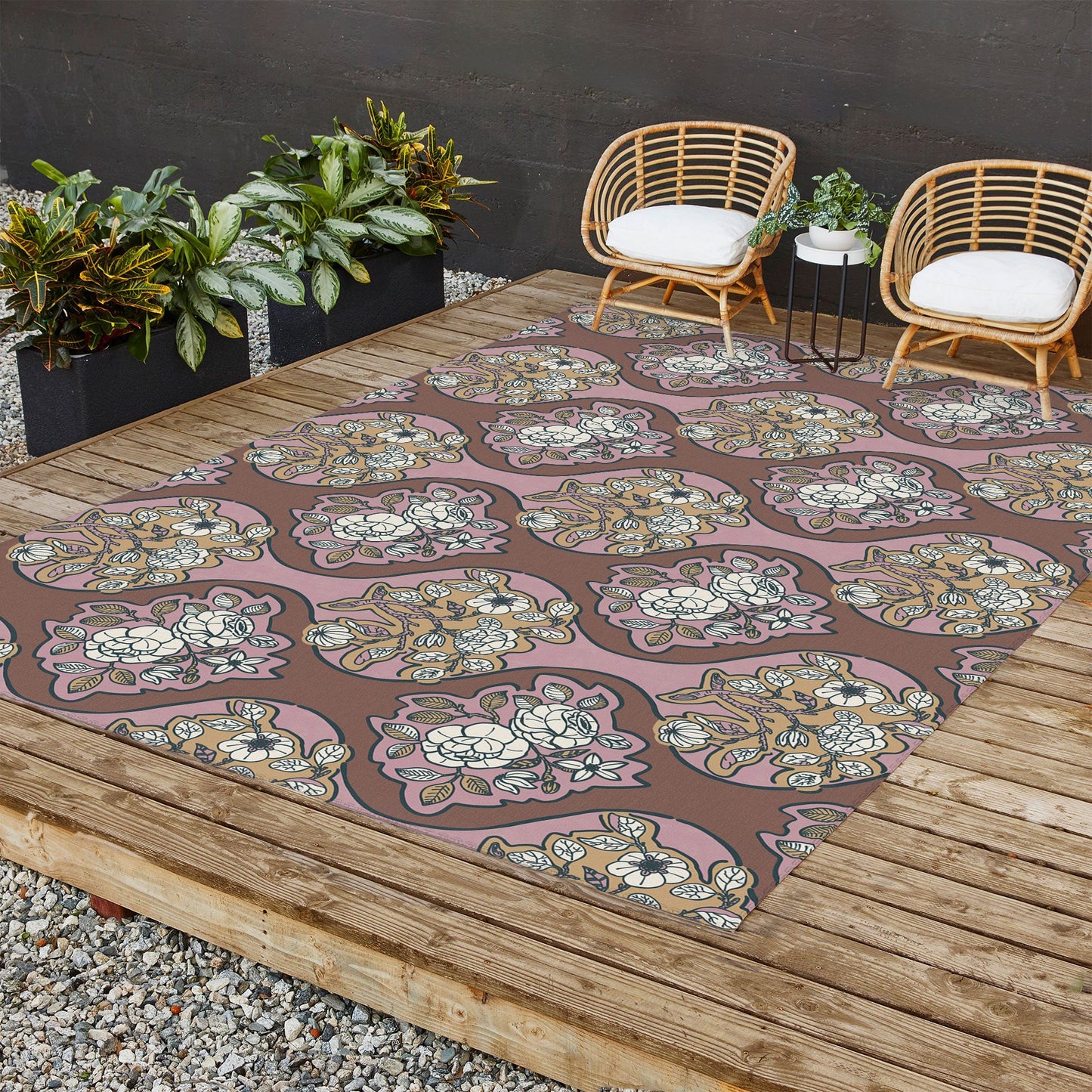 Marta Barragan Camarasa Classic Floral Arrangement Outdoor Rug
