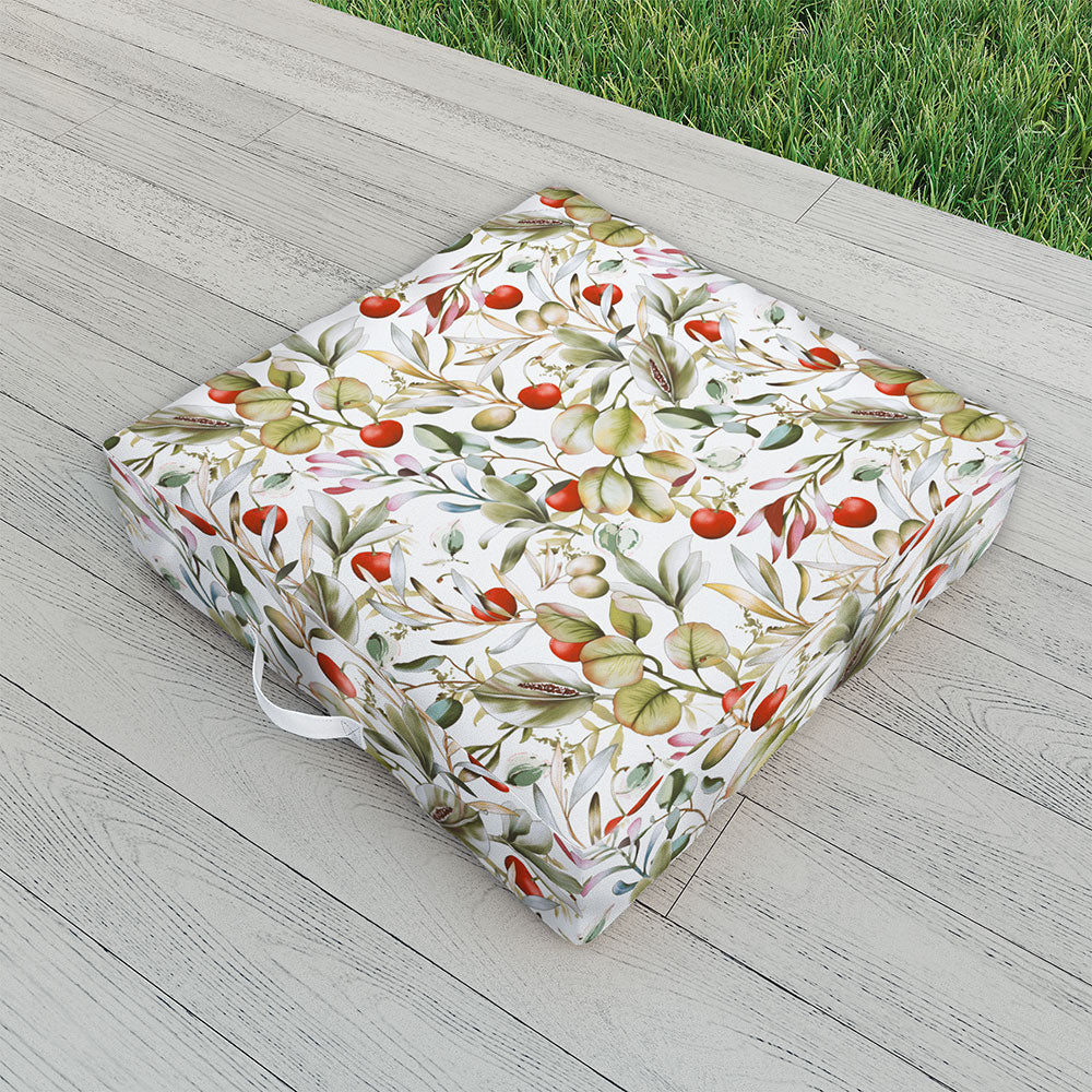 Marta Barragan Camarasa Orchard Elegance Serene Outdoor Floor Cushion