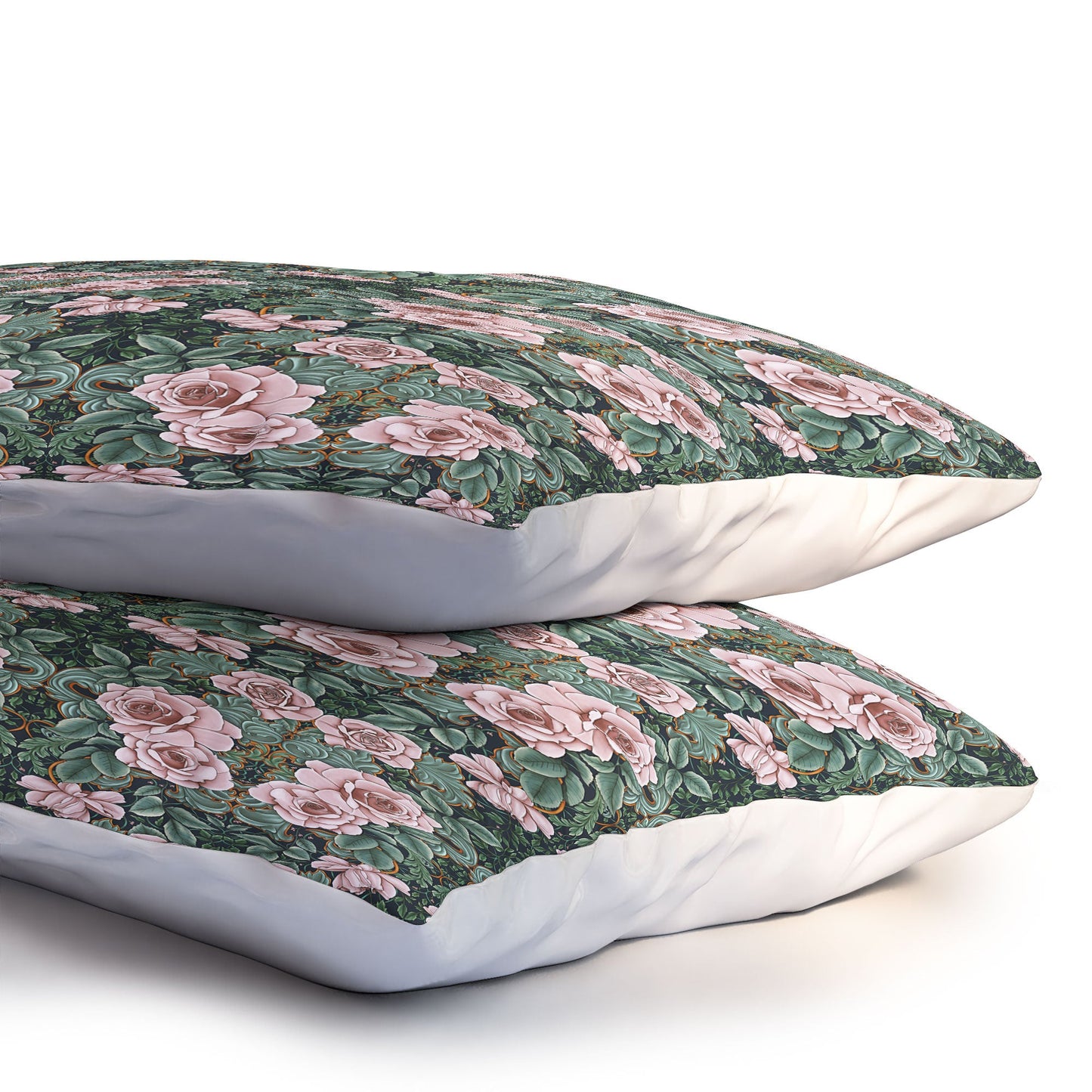 Marta Barragan Camarasa Ornate Vintage Rose Garden Pillow Shams