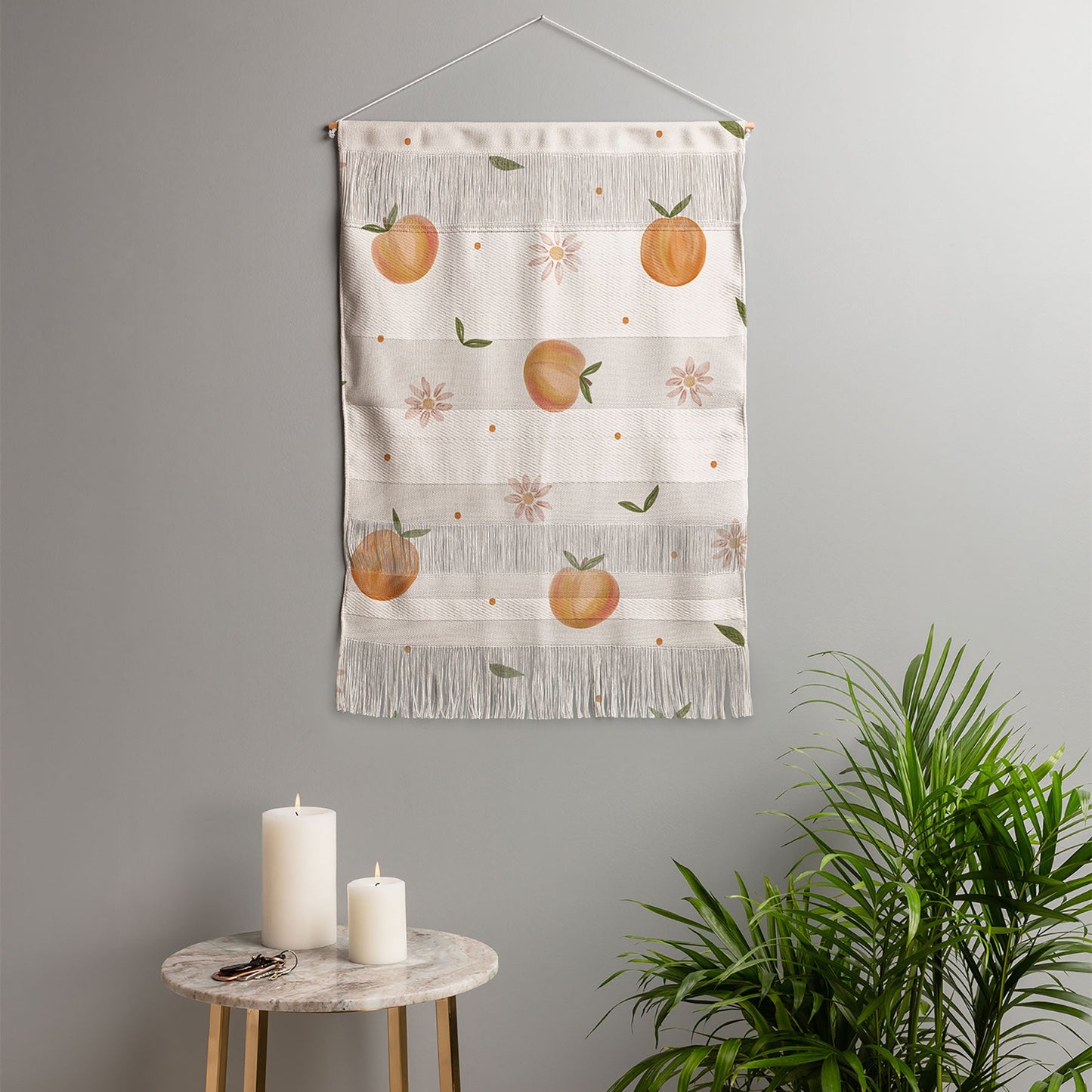 Menina Lisboa Spring Peaches Wall Hanging Portrait
