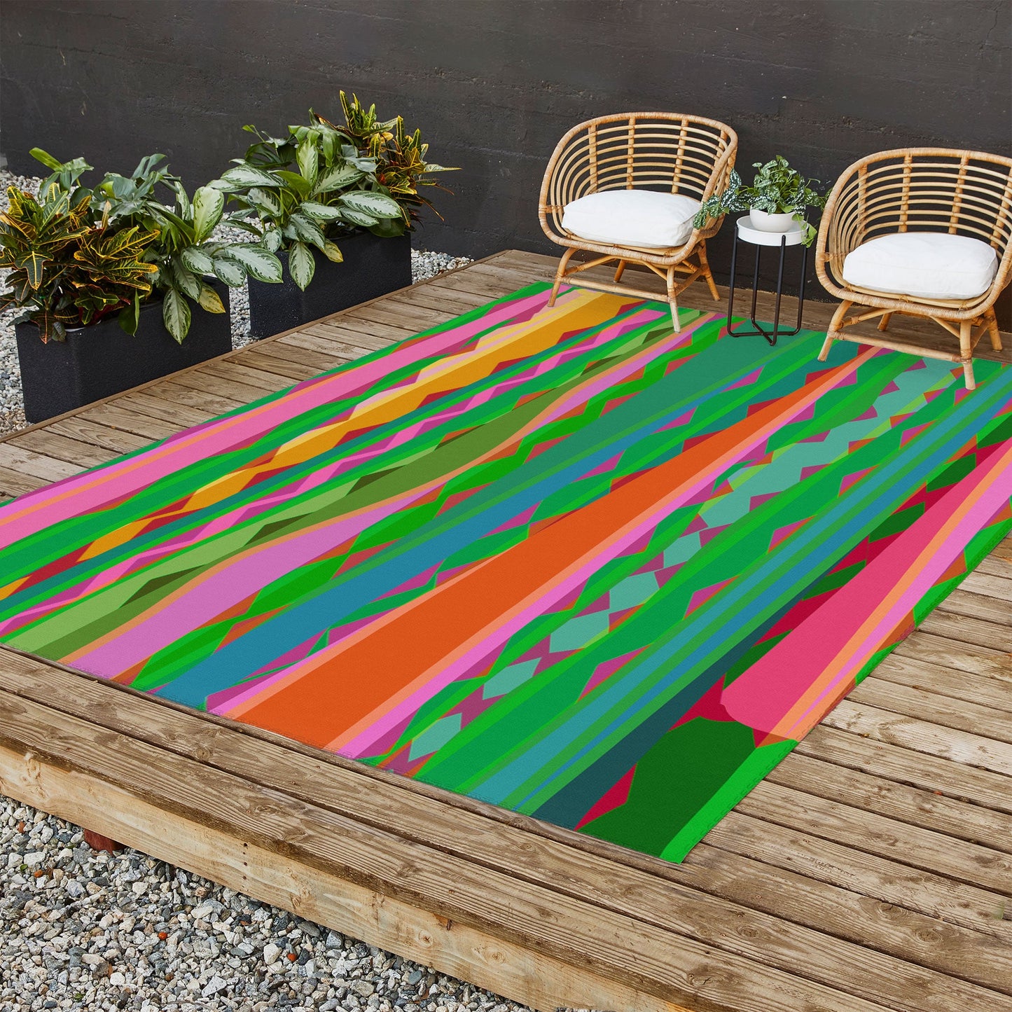 Mirimo Bazaar Brazil Green Outdoor Rug