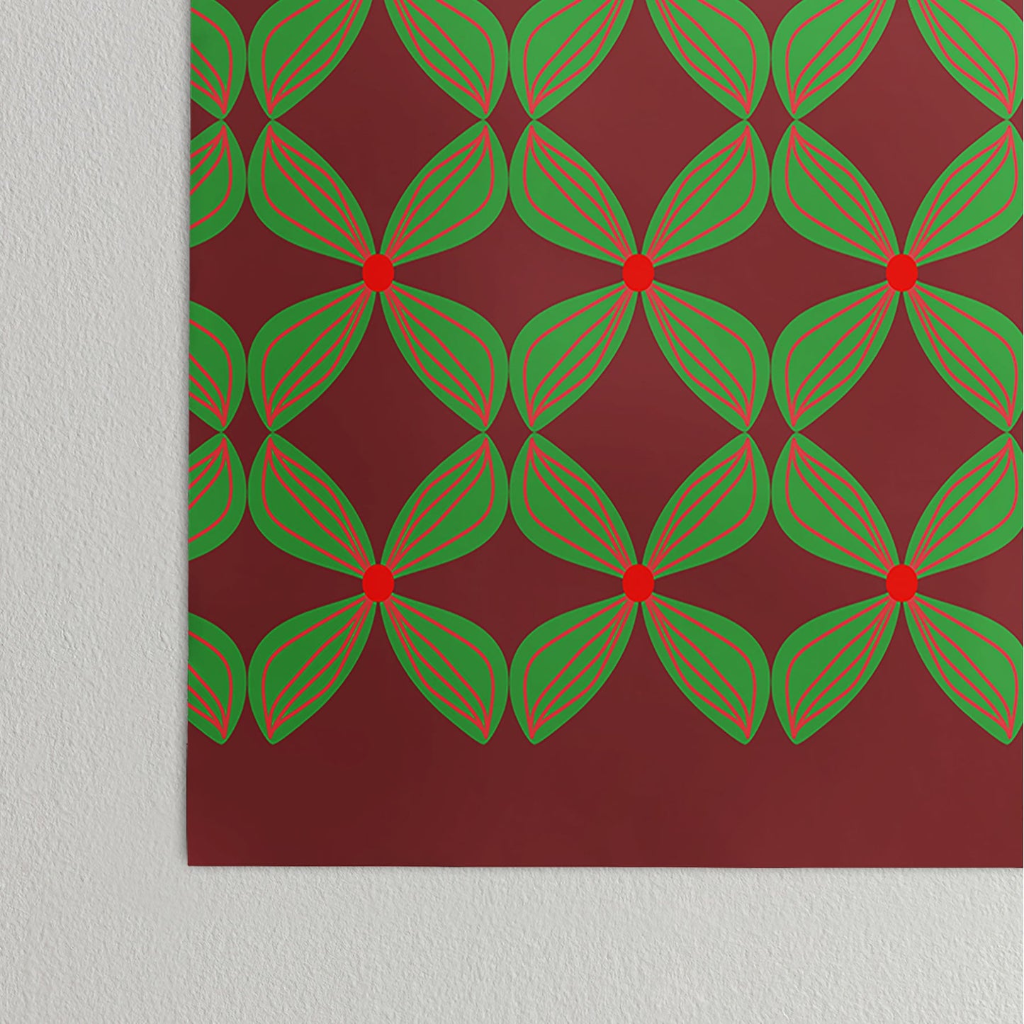 Mirimo Bows and Christmas Greens Poster