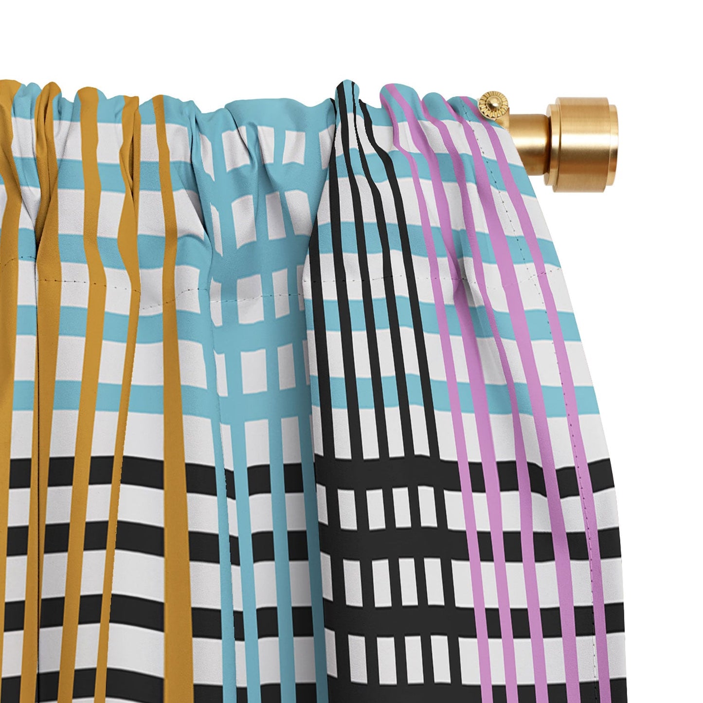 Mirimo Multicolor Gingham Grid Blackout Non Repeat