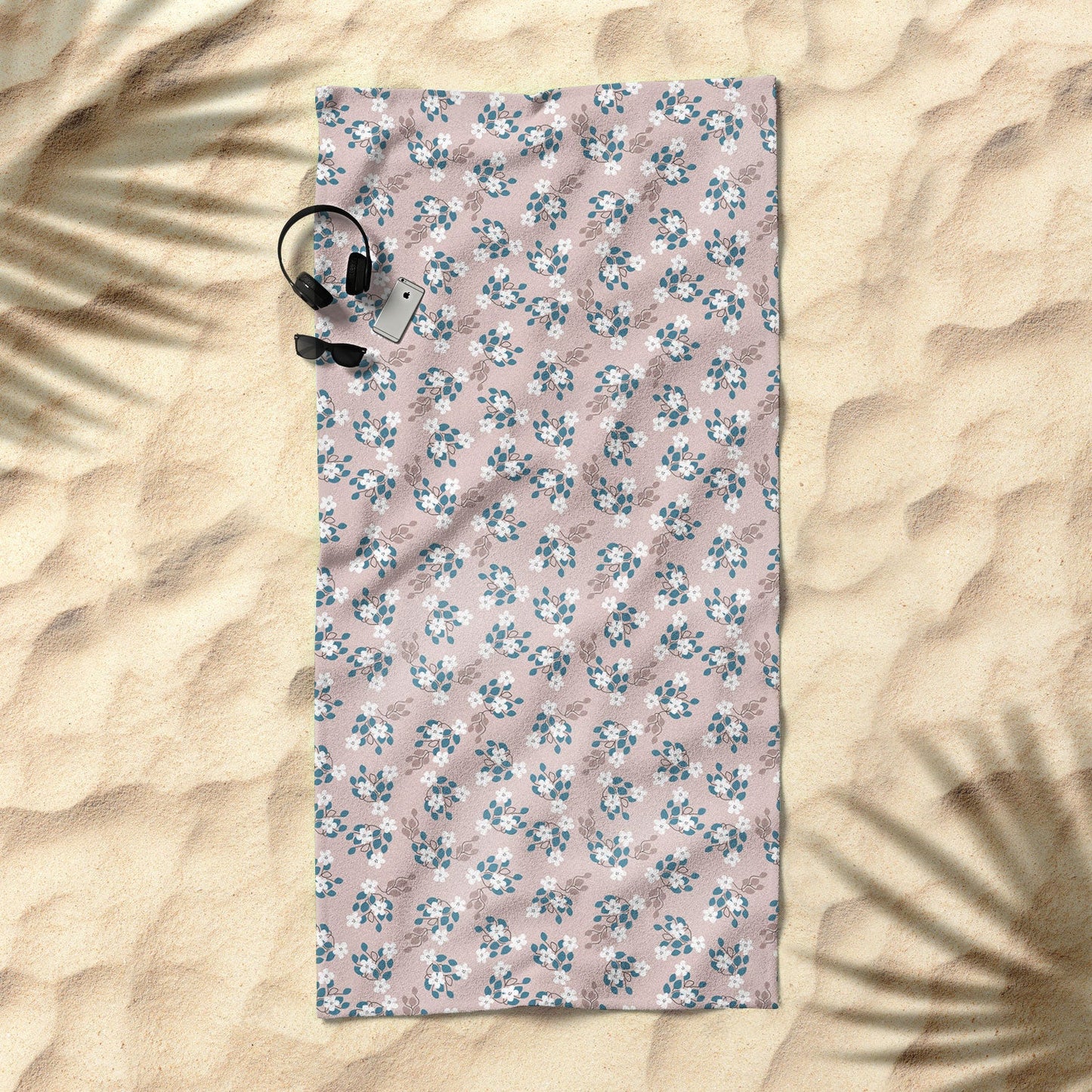 Mirimo Tiny White Flowers Beach Towel