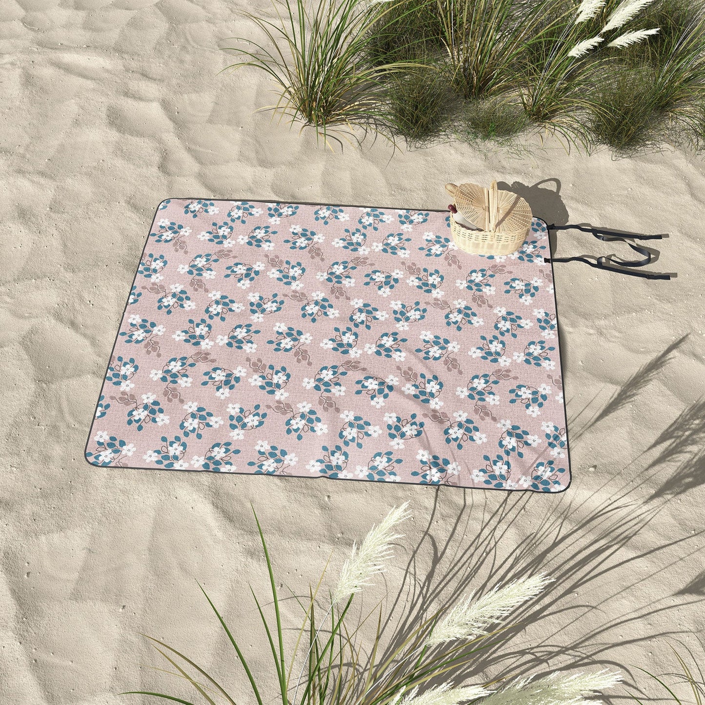 Mirimo Tiny White Flowers Picnic Blanket